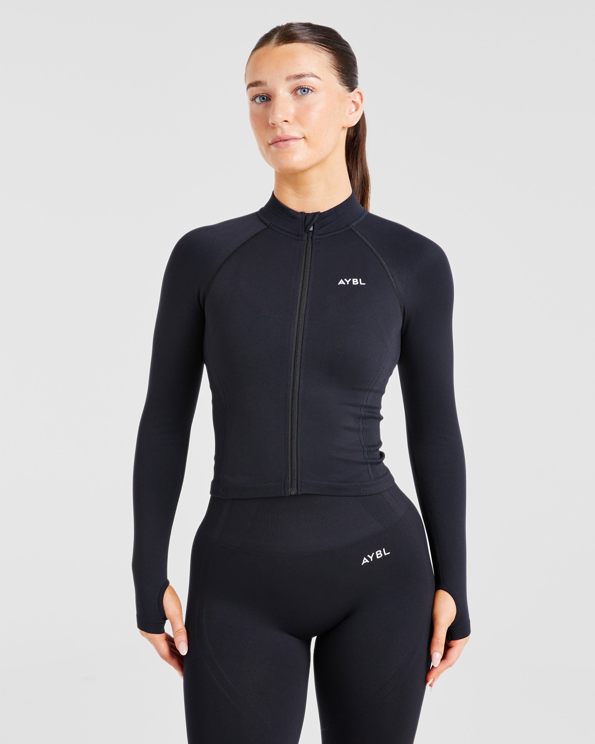 Balance V3 Seamless Zip Jacket - Schwarz