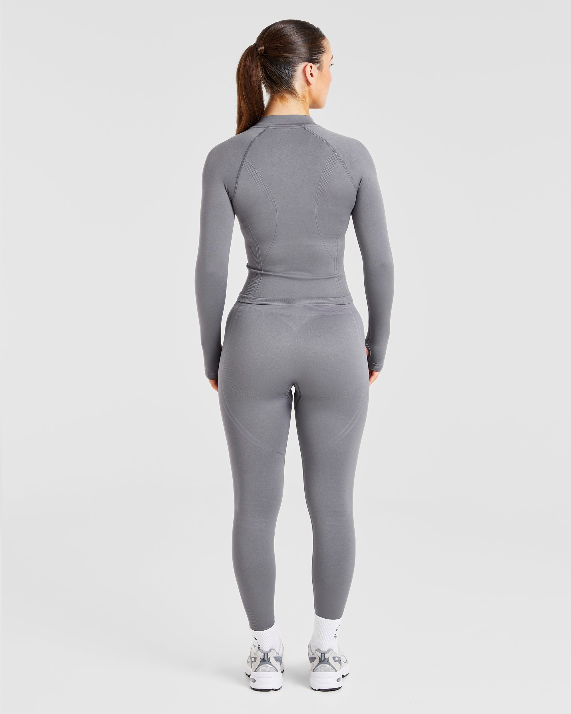 Balance V3 Seamless Zip Jacket - Charcoal Grau