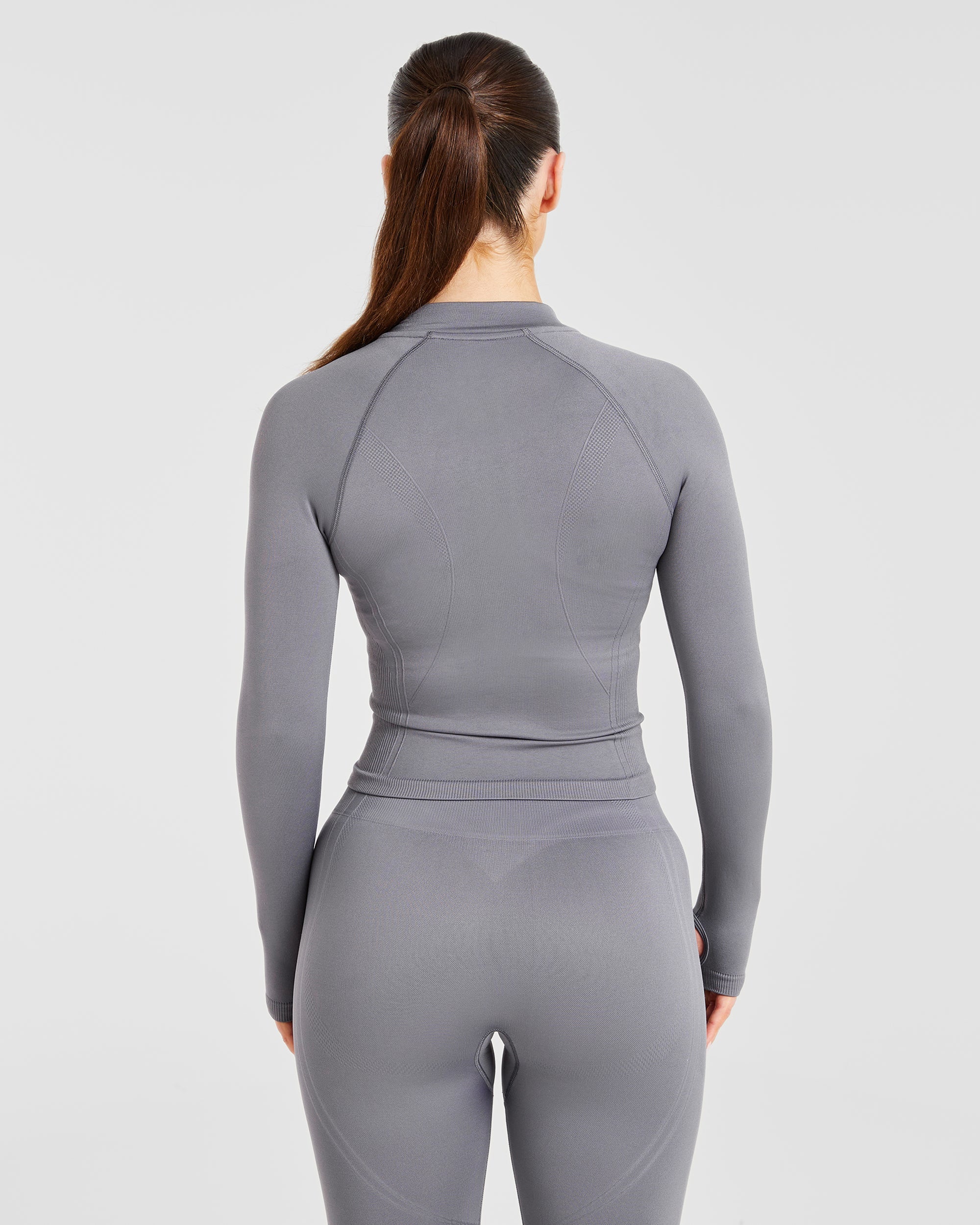 Balance V3 Seamless Zip Jacket - Charcoal Grau