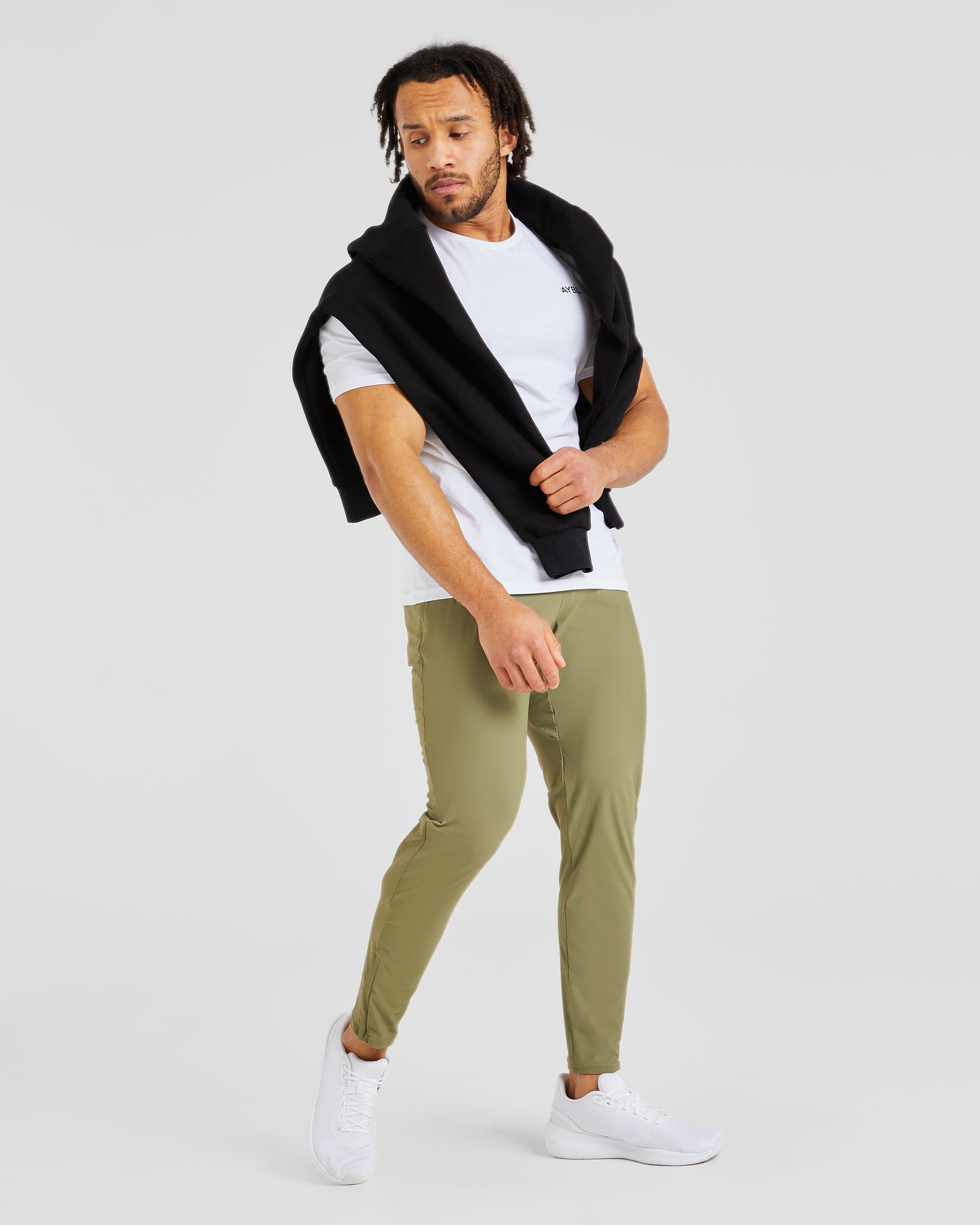 Ascend Zip Joggers - Olive Grün