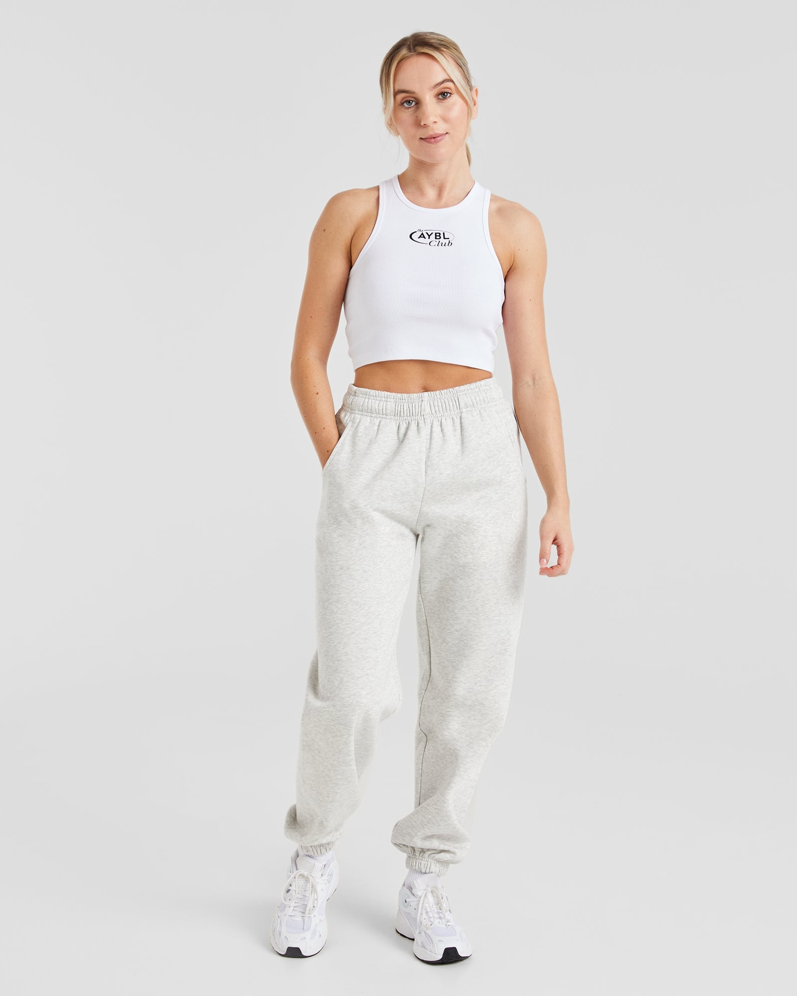 AYBL Club Oversized Joggers - Grau Marl