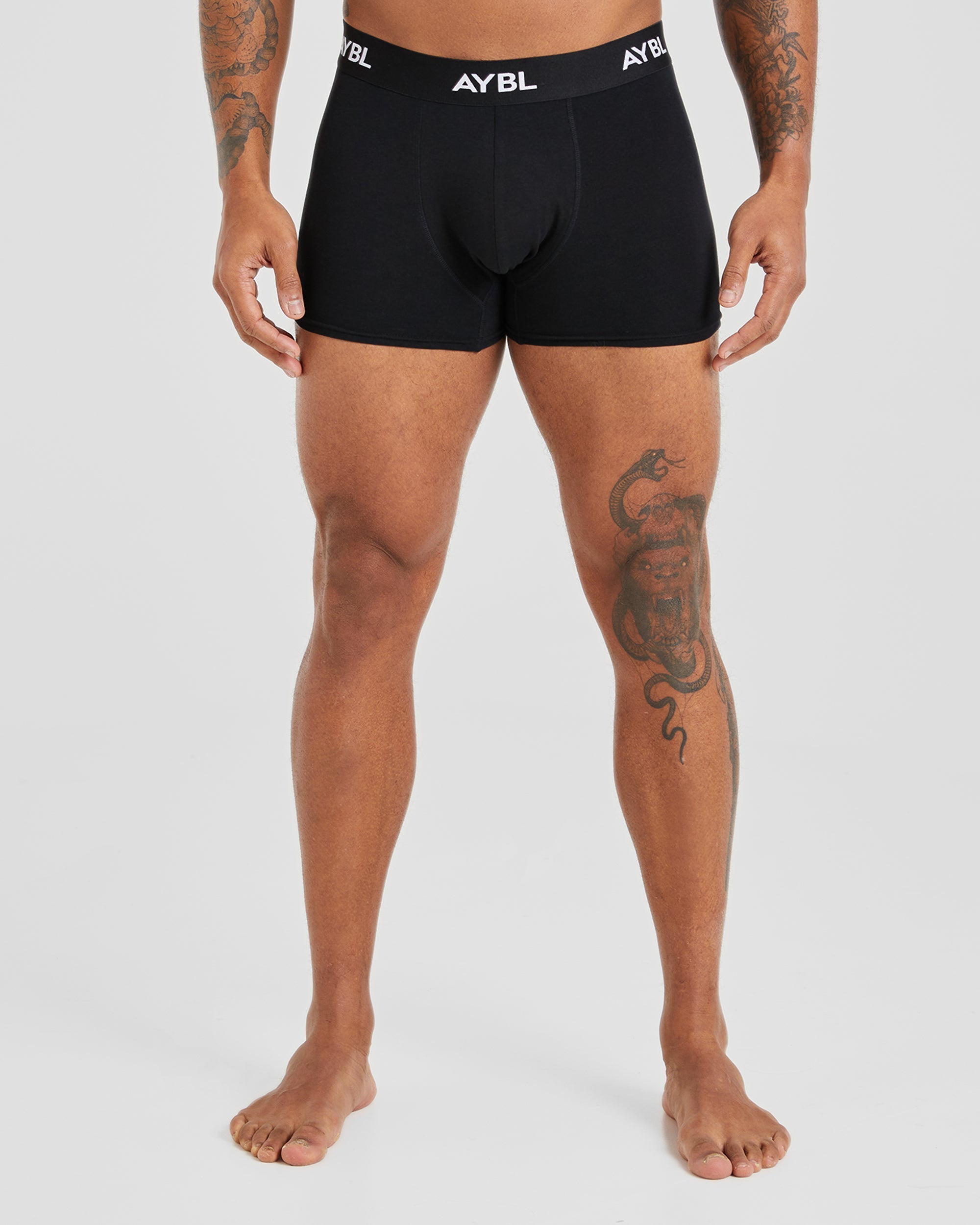 Essential Boxer Trunk (3 pack) - Schwarz