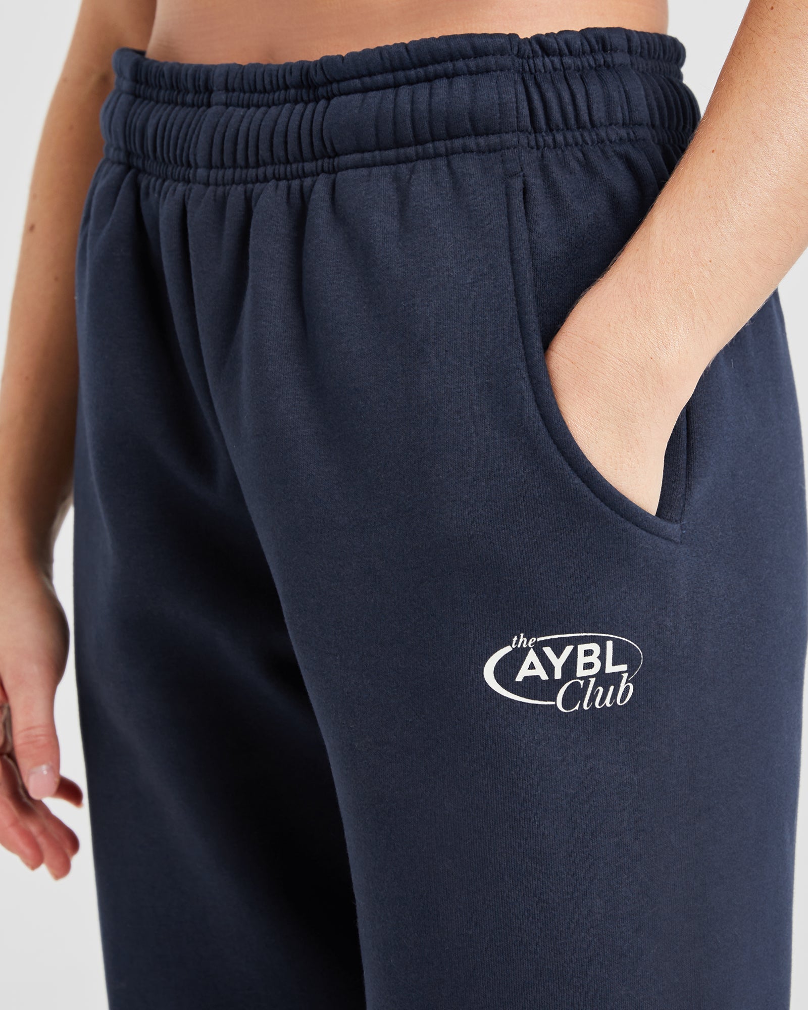 AYBL Club Oversized Joggers - Navy/Sand