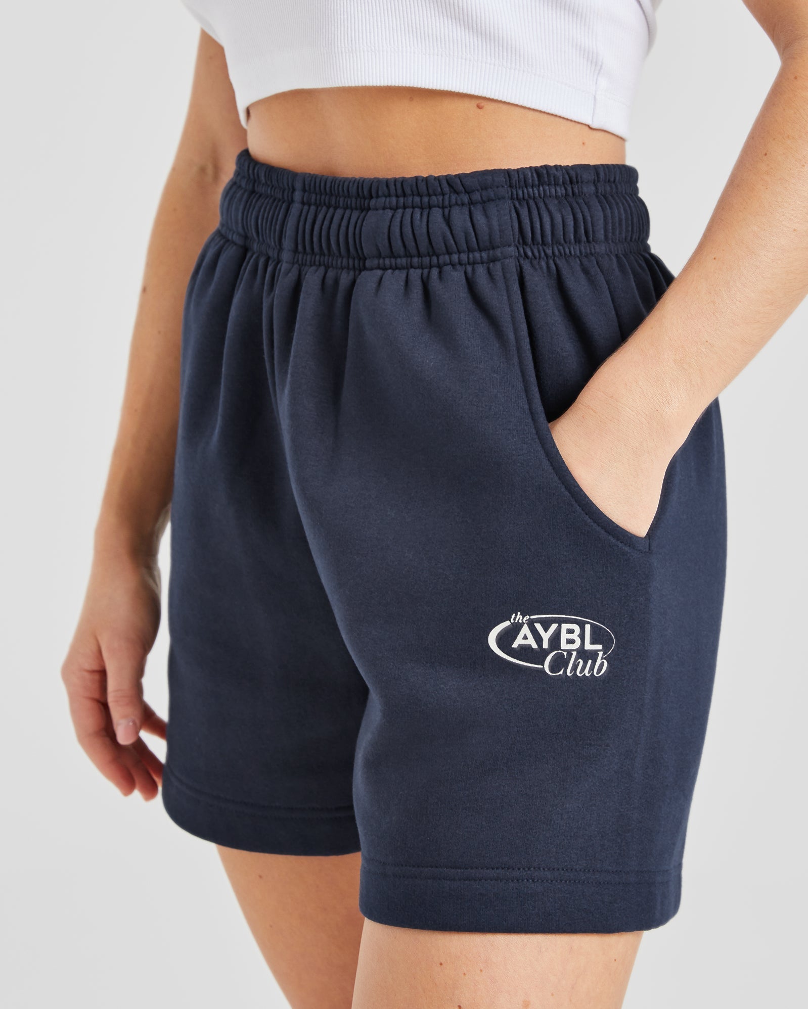 AYBL Club Shorts - Navy/Sand