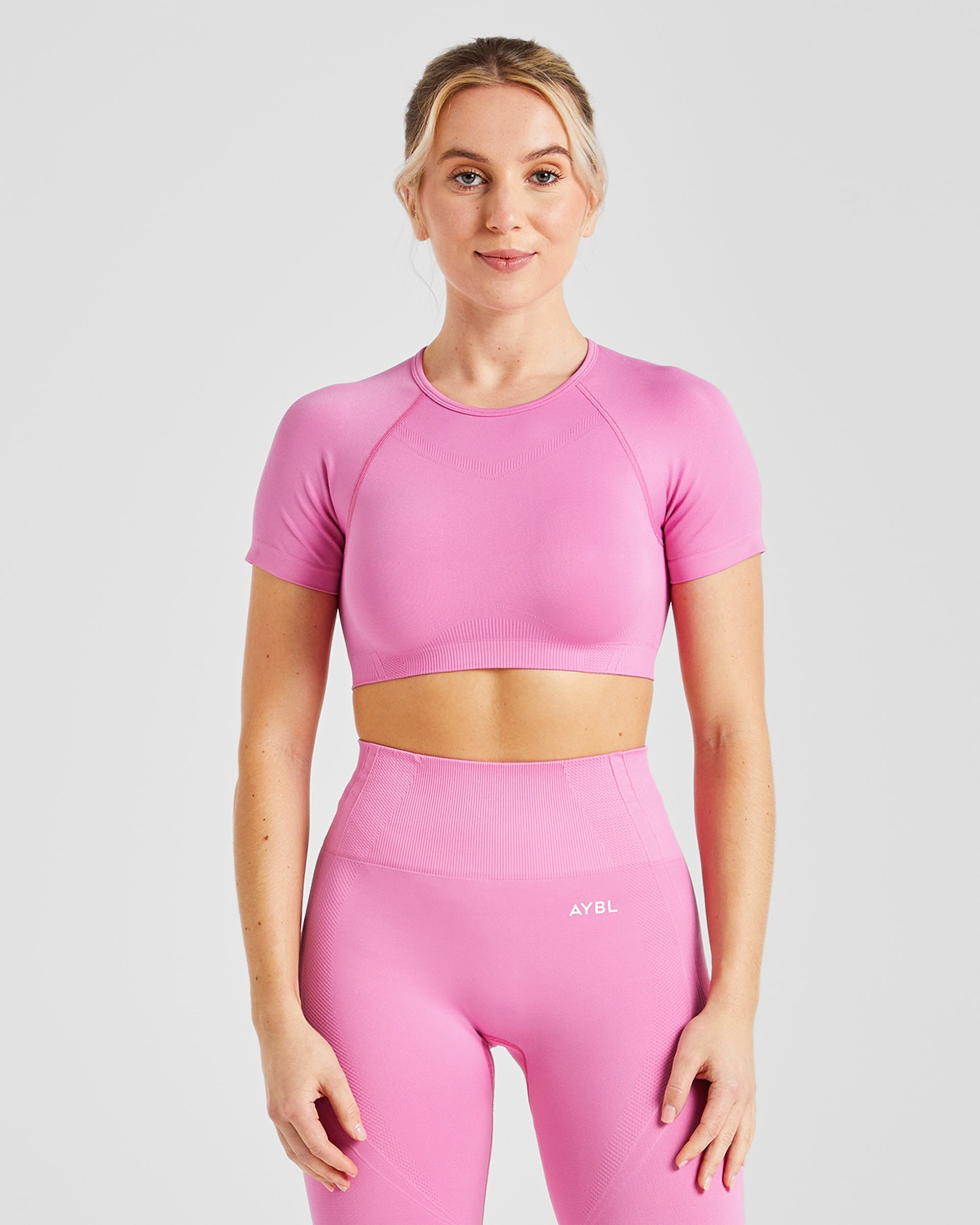 Balance V3 Seamless Crop Top - Bubblegum Rosa