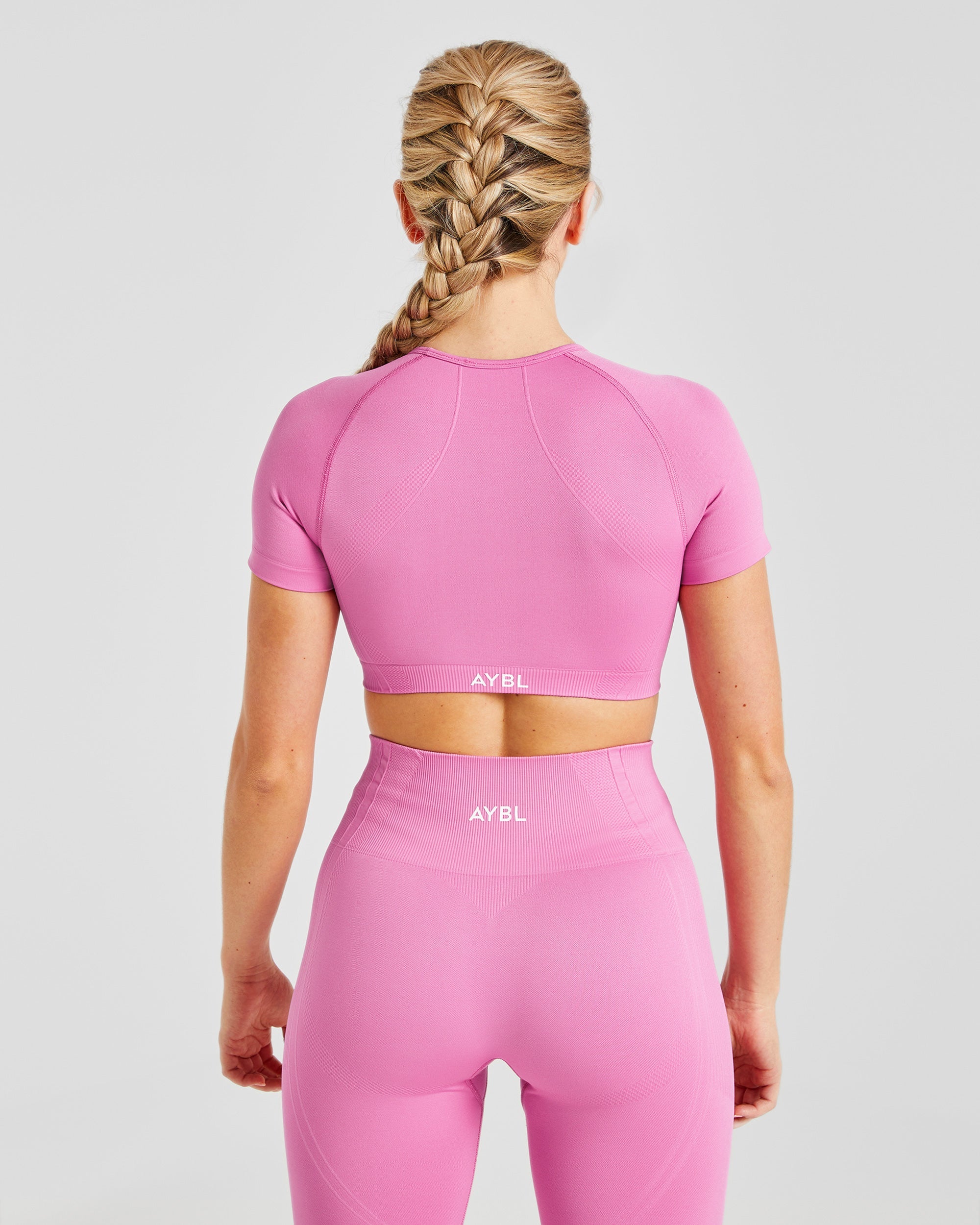 Balance V3 Seamless Crop Top - Bubblegum Rosa