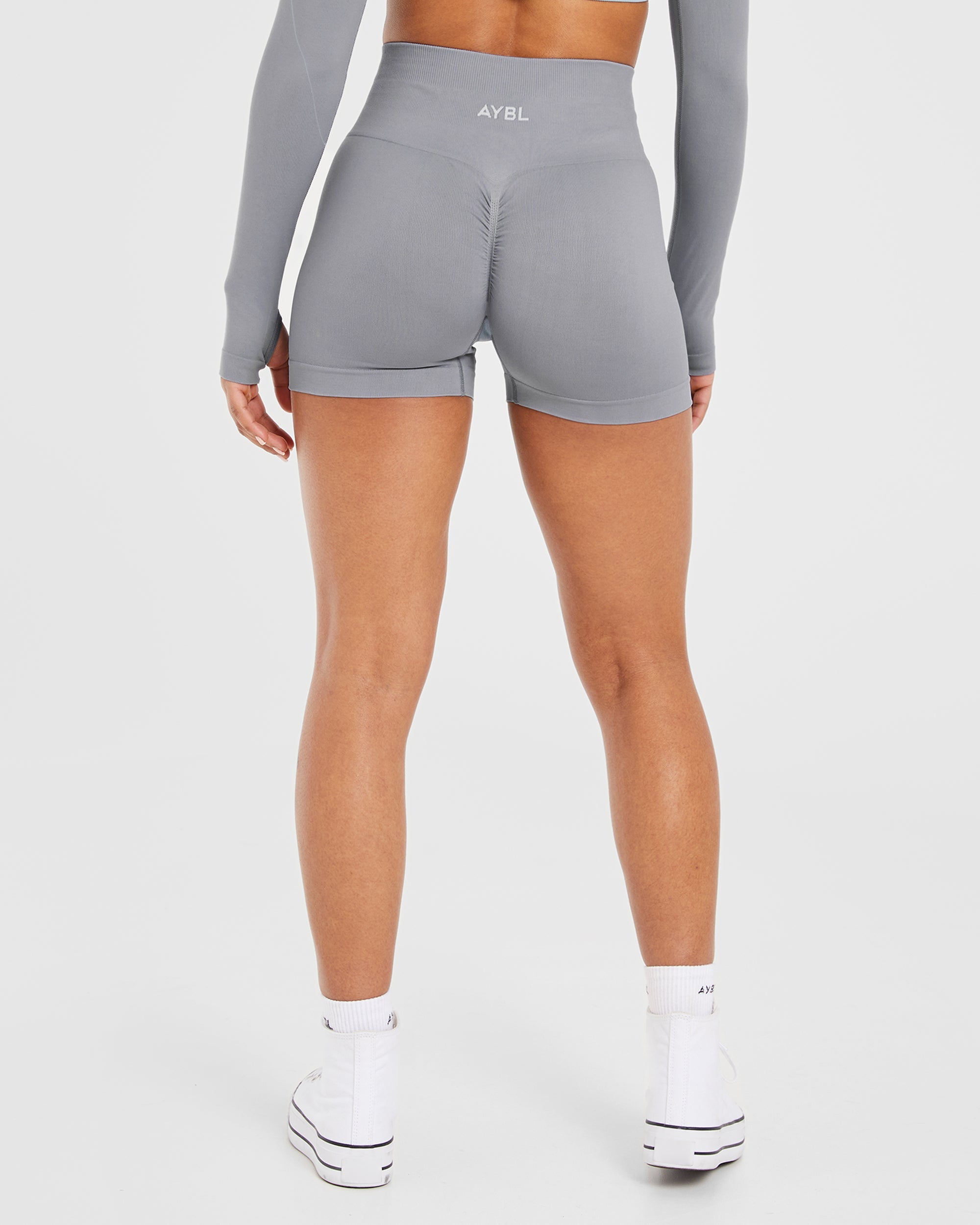 Power Seamless Shorts - Grau