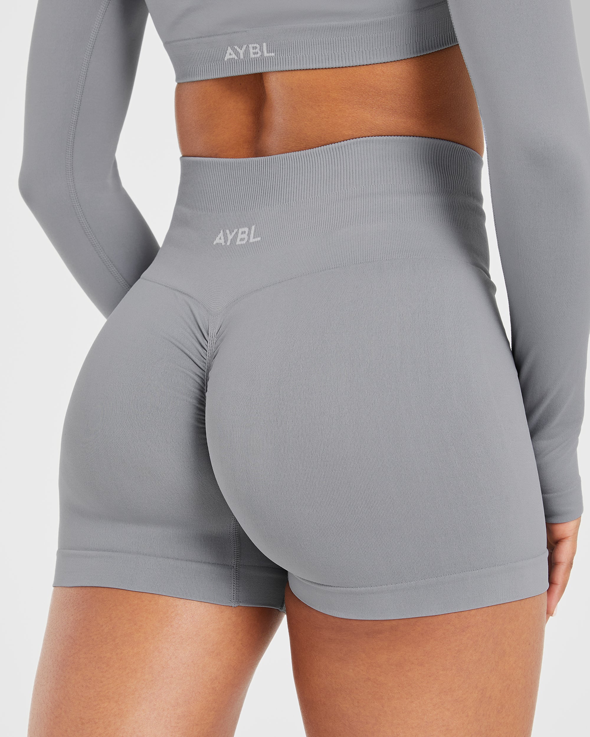 Power Seamless Shorts - Grau