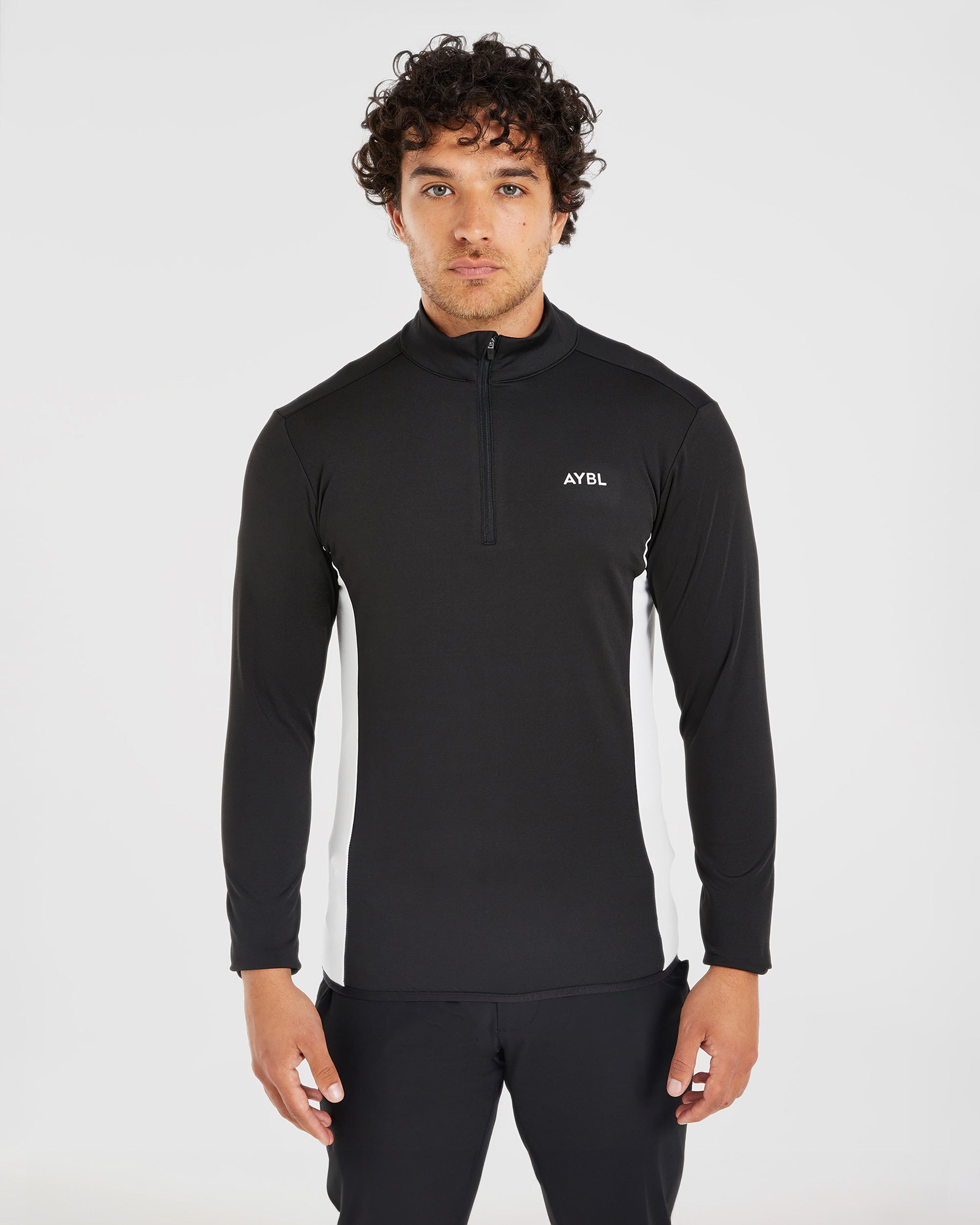 Performance 1/4 Zip Pullover - Schwarz