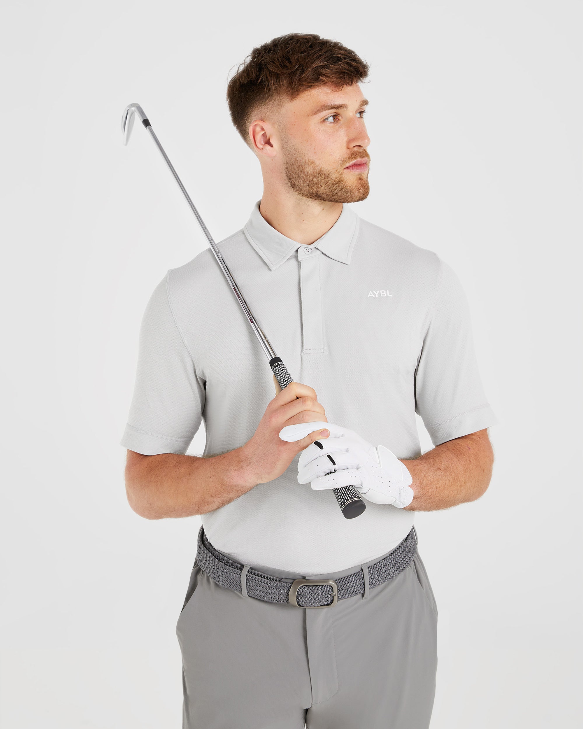 Performance Seamless Polo Shirt - Grau