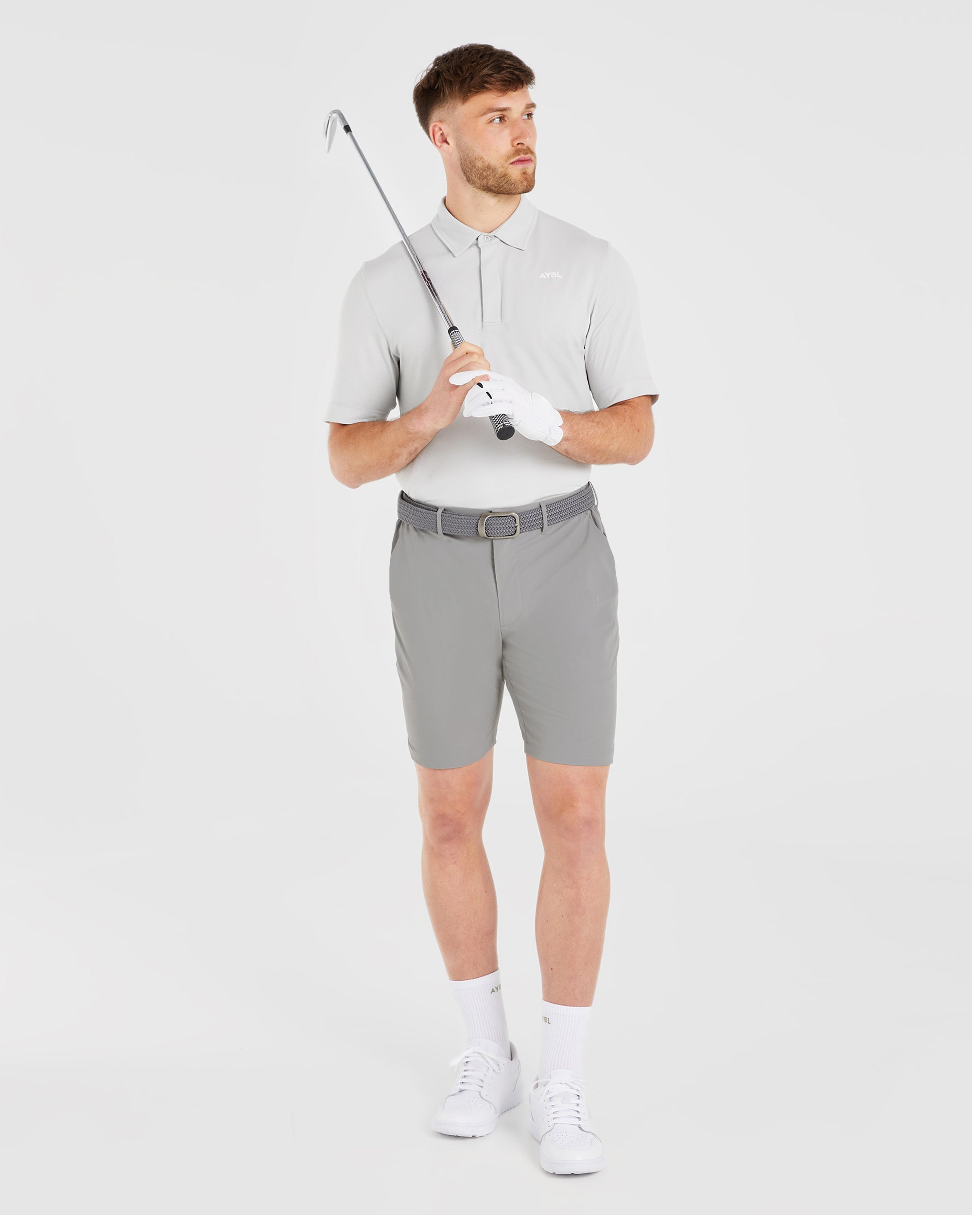 Performance Seamless Polo Shirt - Grau