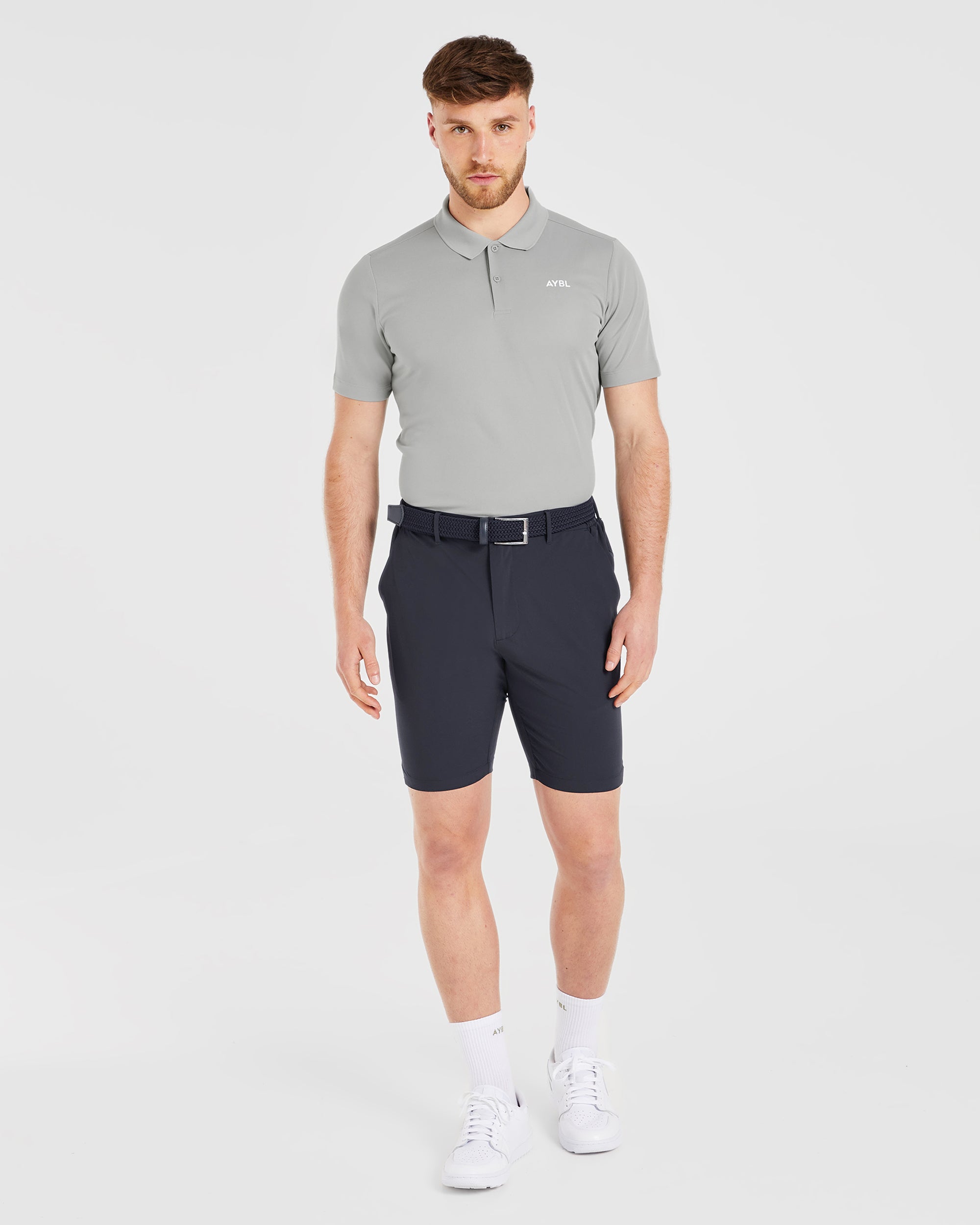 Performance Polo Shirt - Light Grau