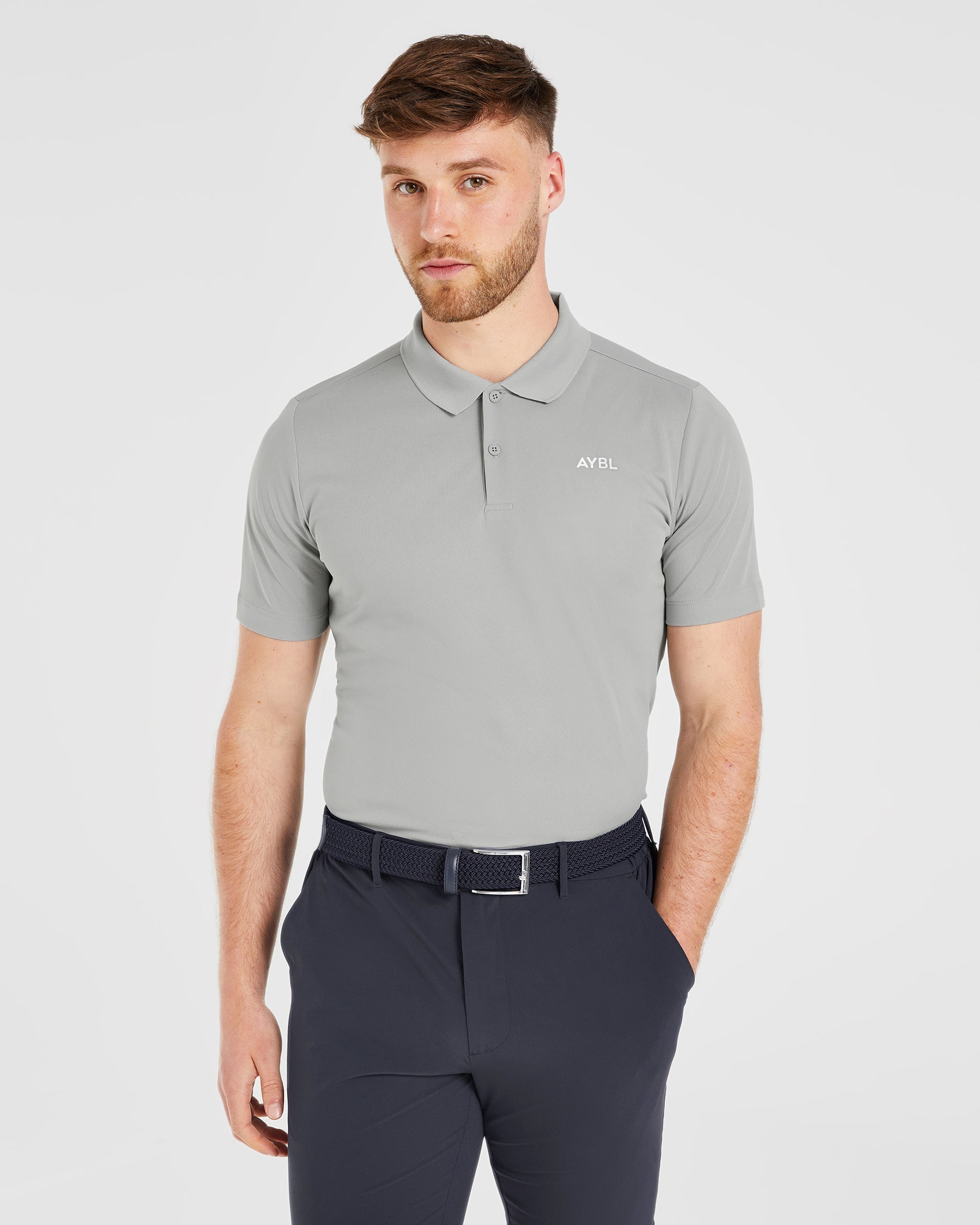 Performance Polo Shirt - Light Grau