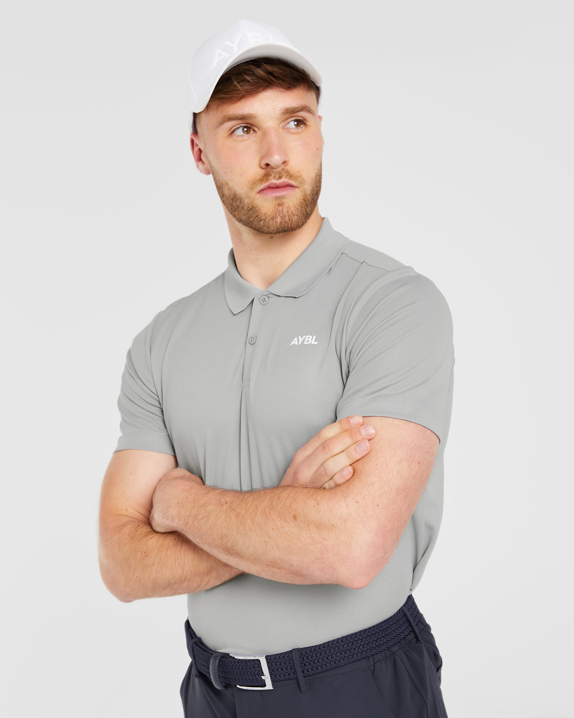 Performance Polo Shirt - Light Grau