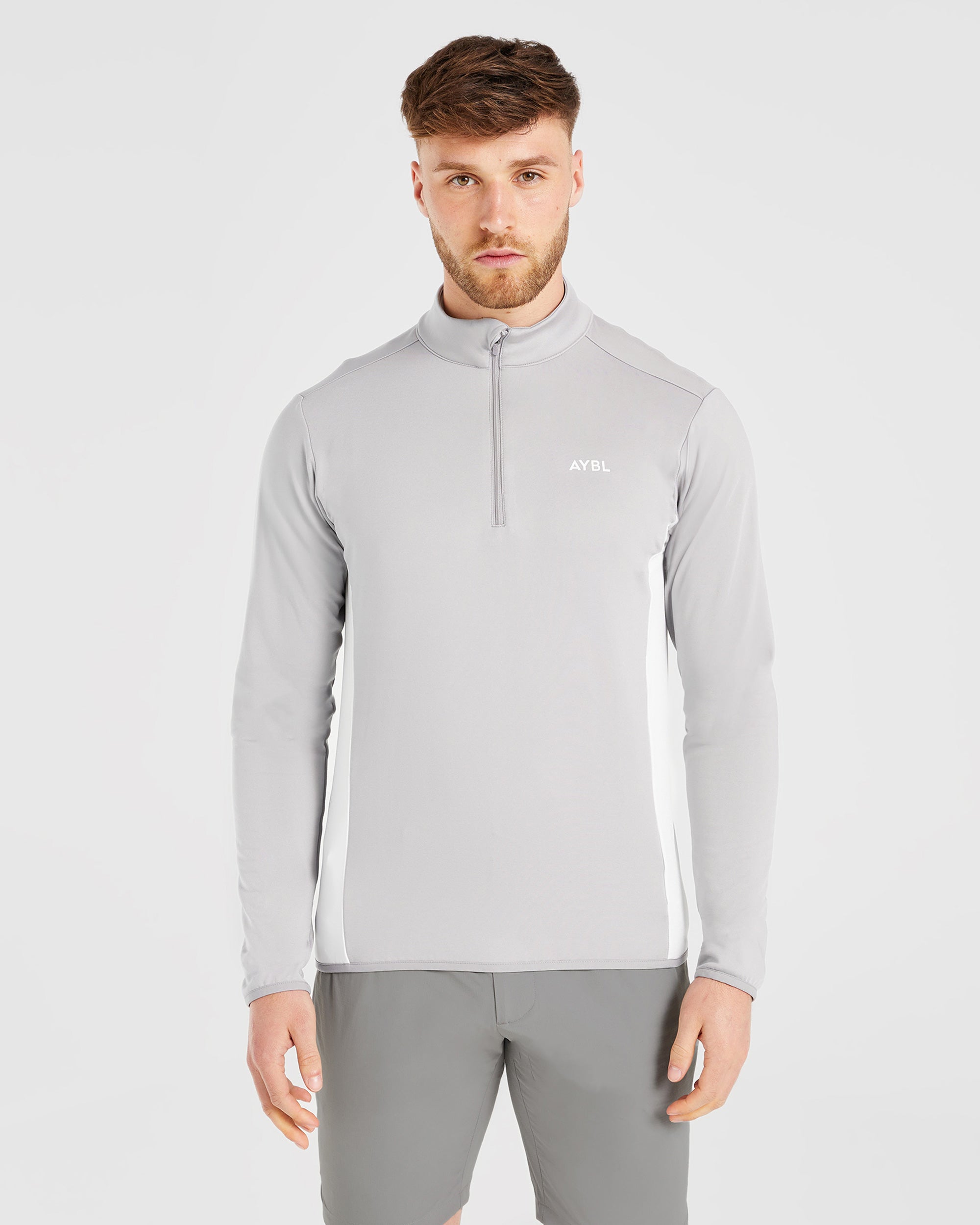 Performance 1/4 Zip Pullover - Grau