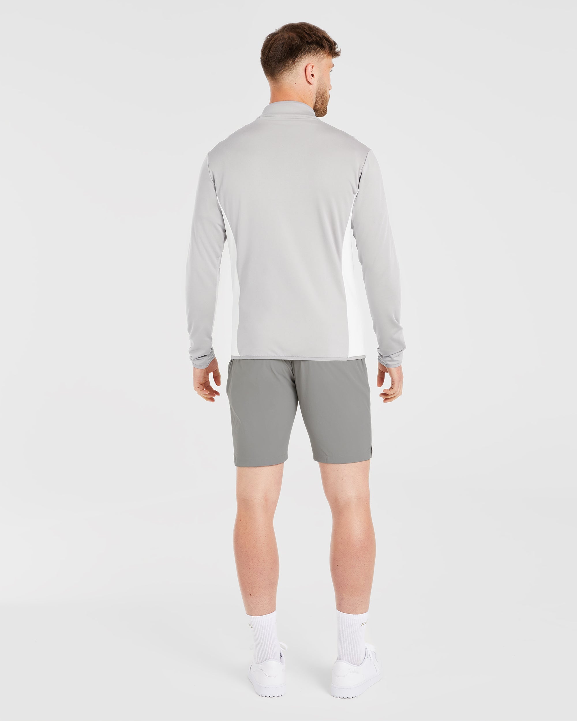 Performance 1/4 Zip Pullover - Grau