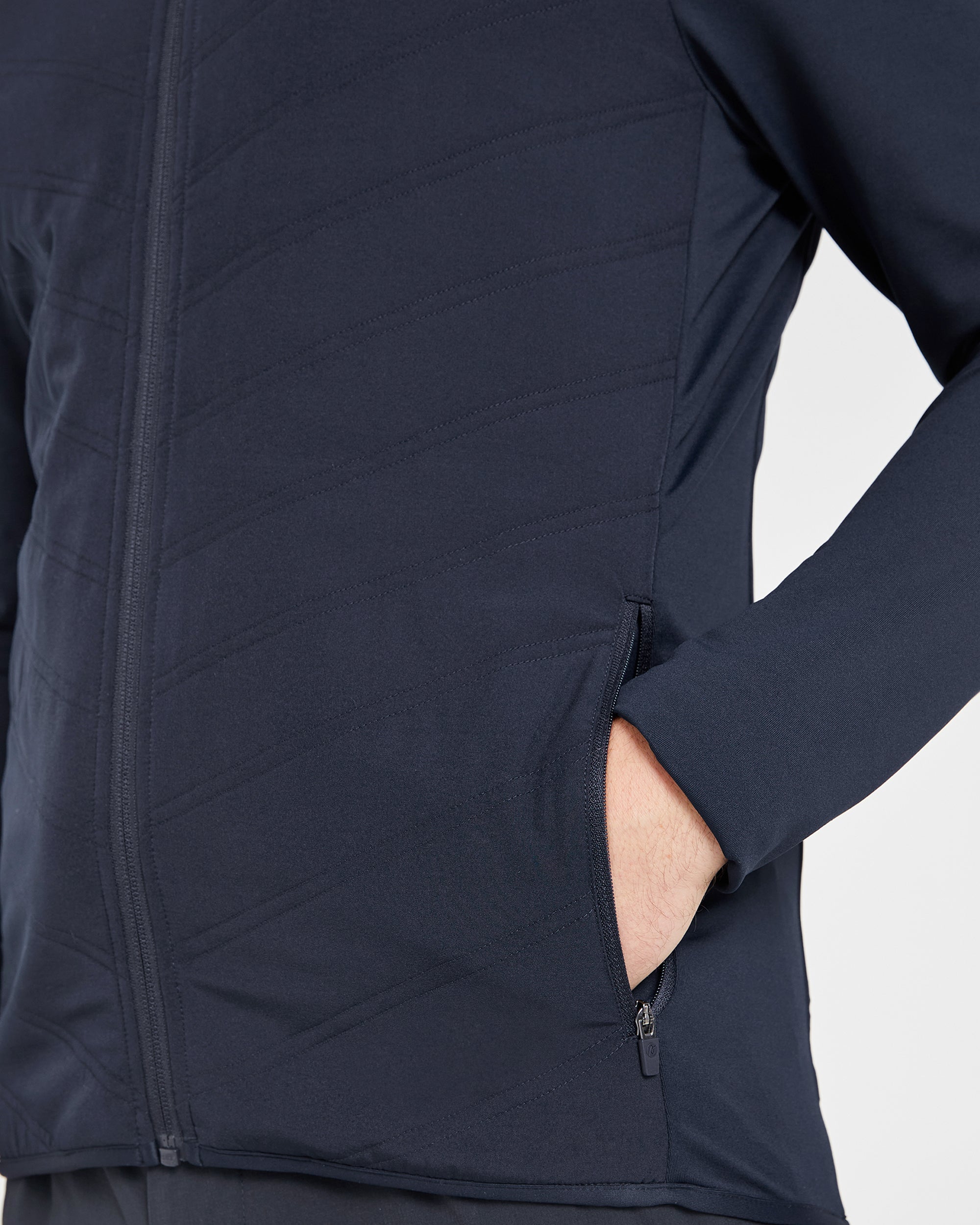 Performance Hybrid Jacket - Navy