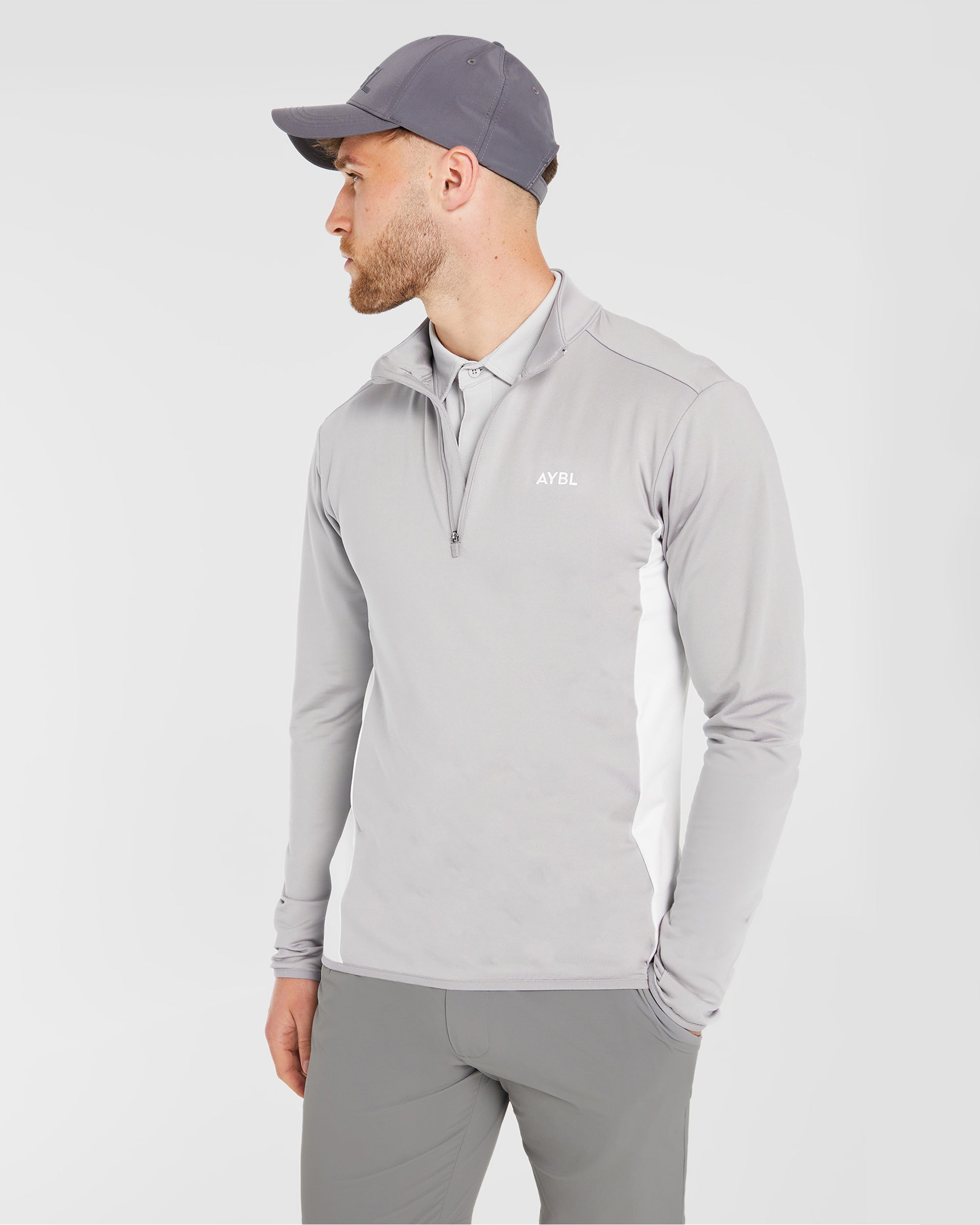 Performance 1/4 Zip Pullover - Grau