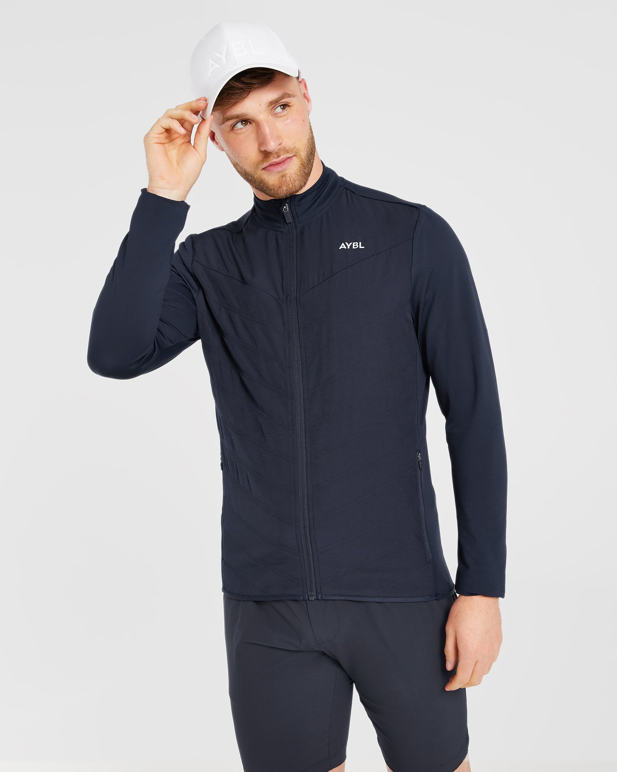 Performance Hybrid Jacket - Navy