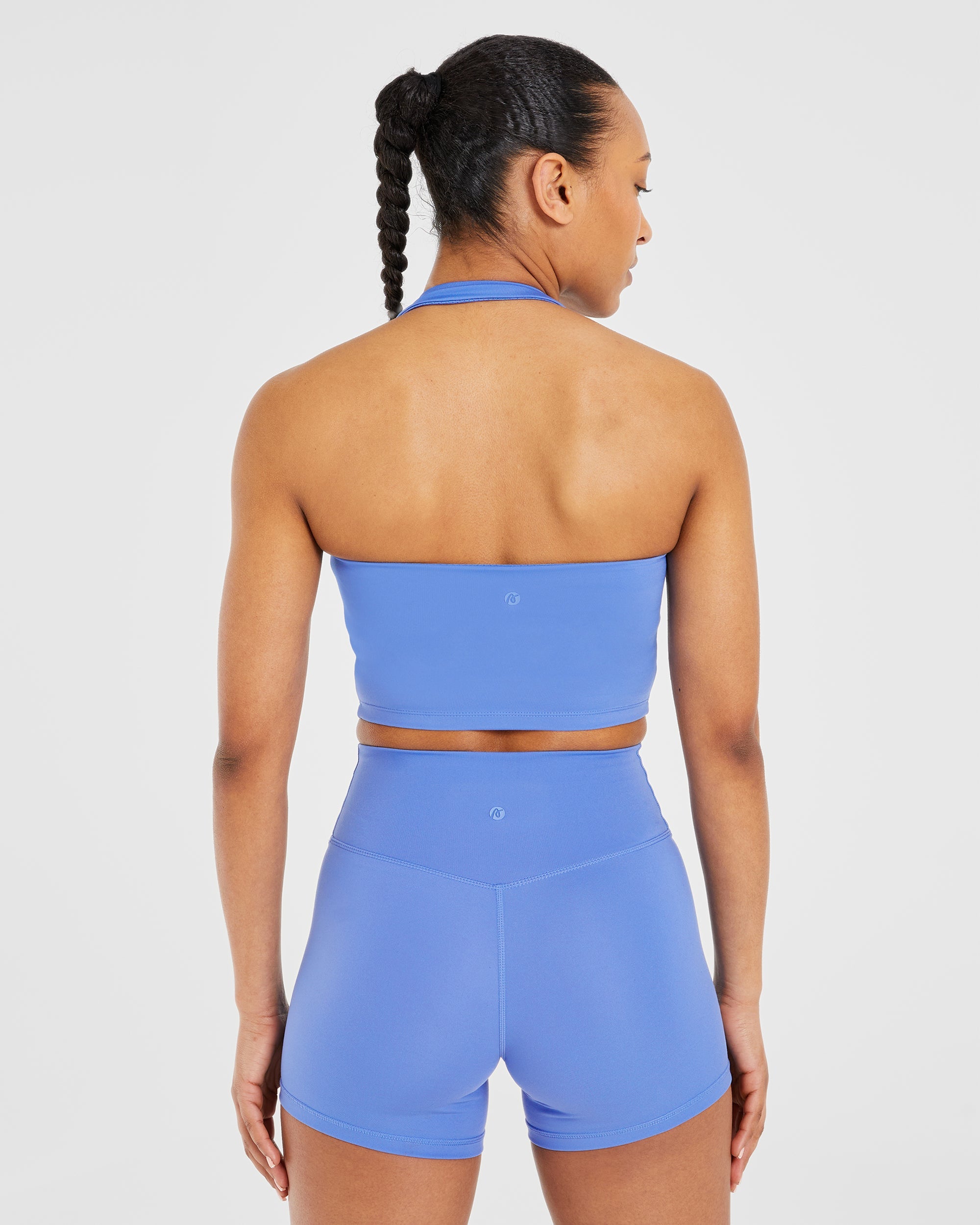 Staple Halterneck Crop Top - Cobalt Blau