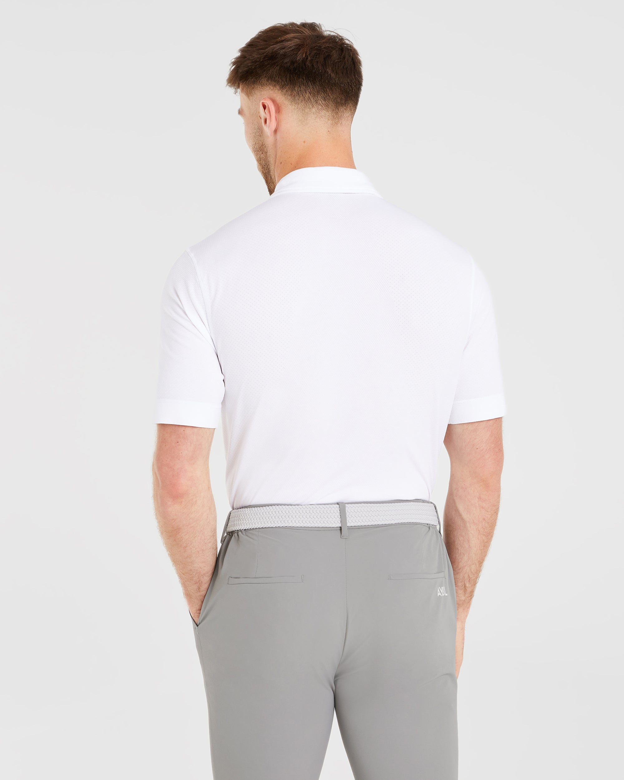 Performance Seamless Polo Shirt - Weiß