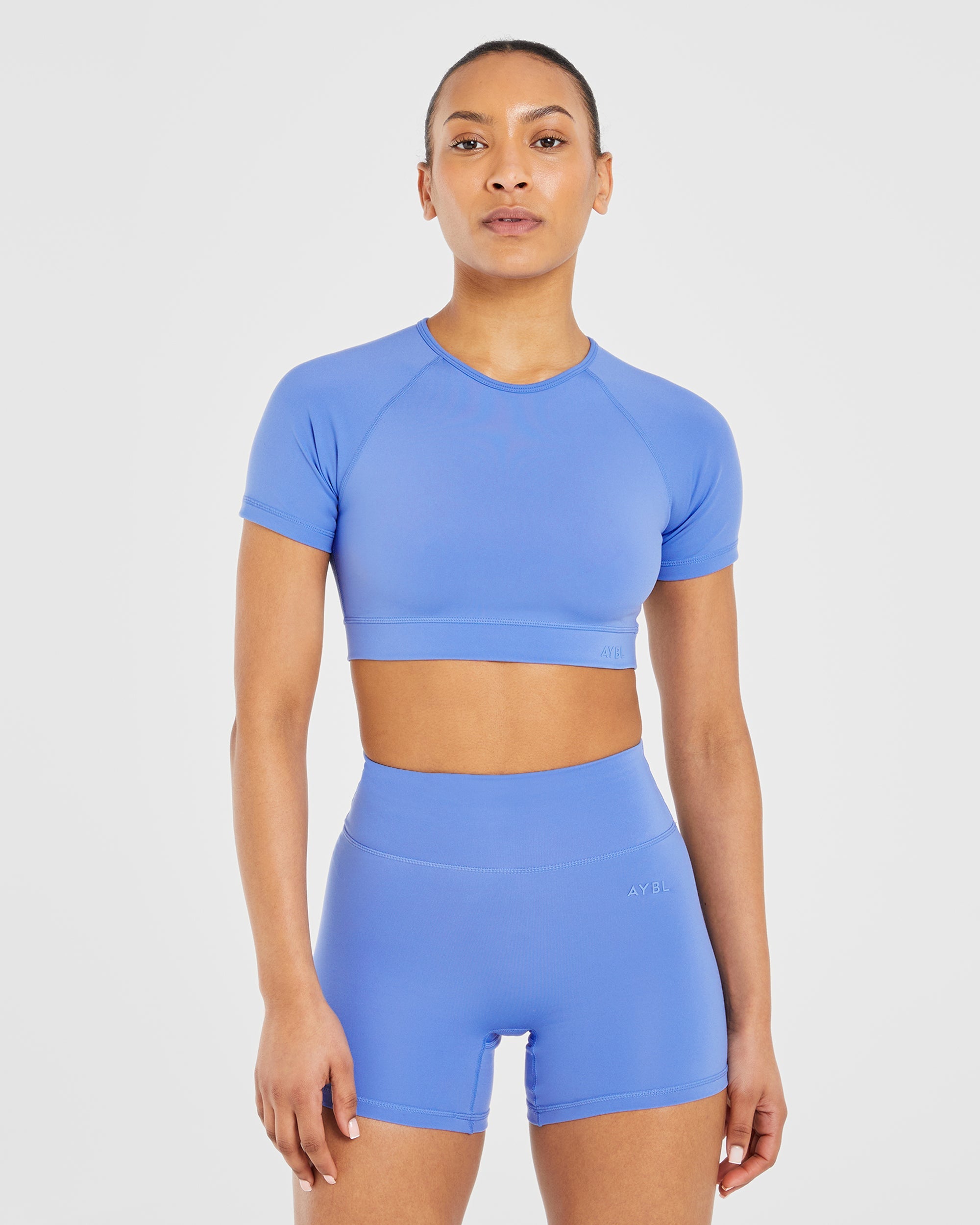 Staple Crop Top - Cobalt Blau