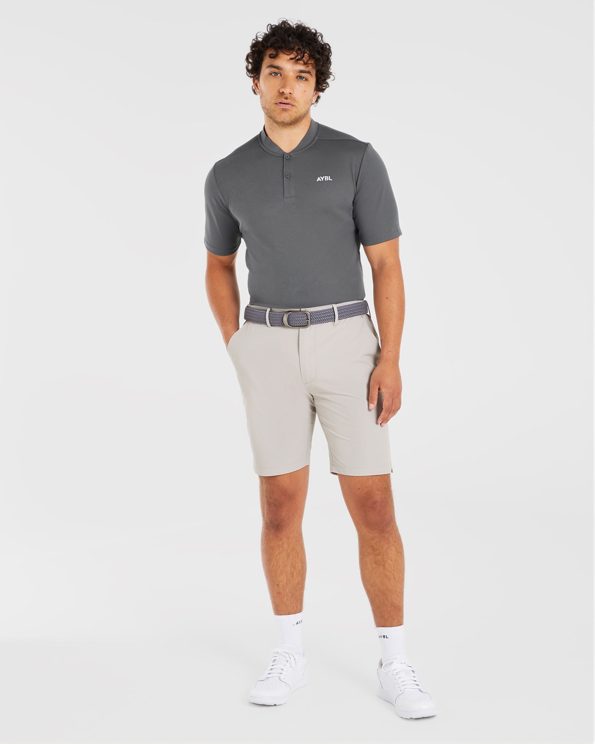 Performance Shorts - Stone Grau