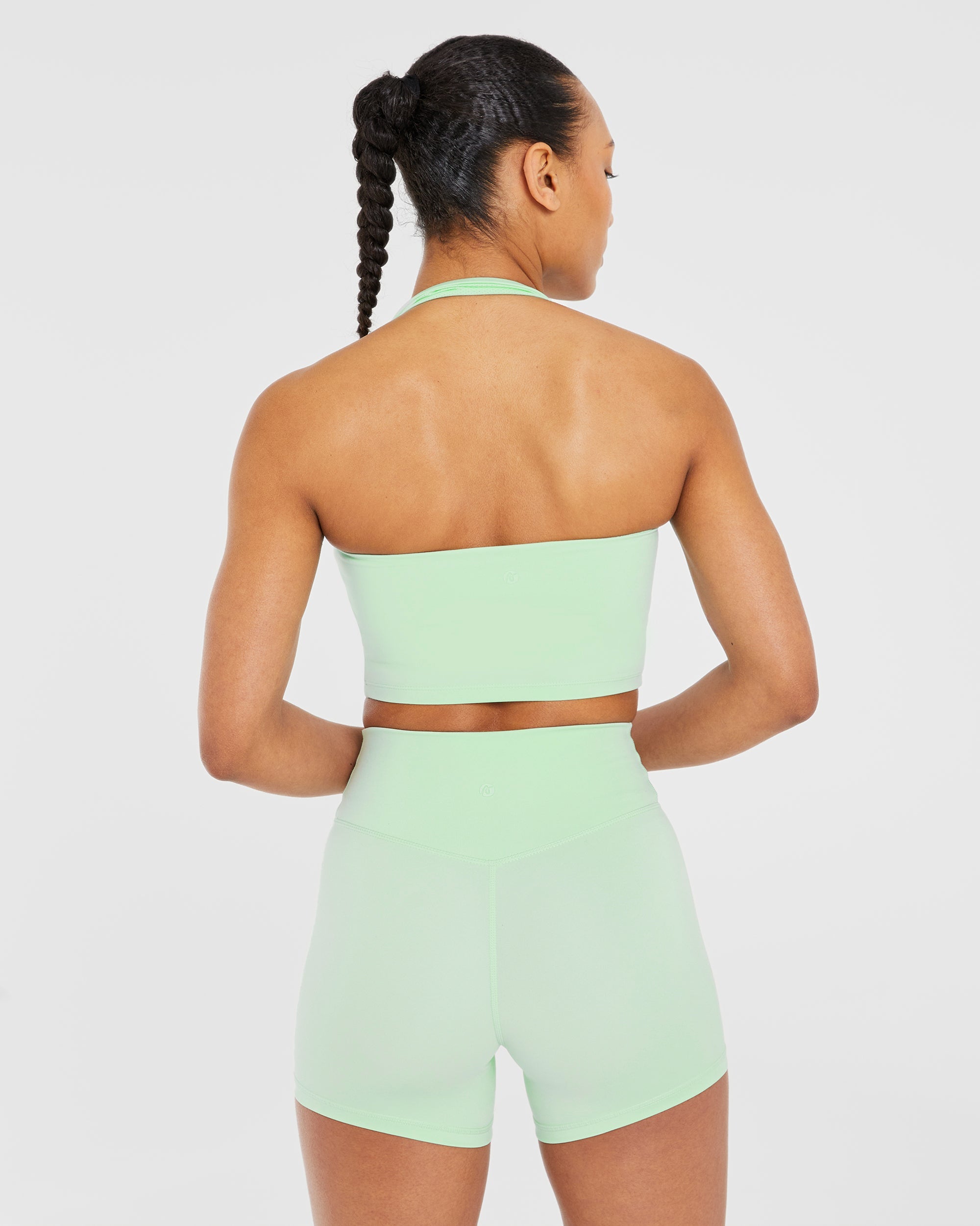 Staple Halterneck Crop Top - Mint Grün