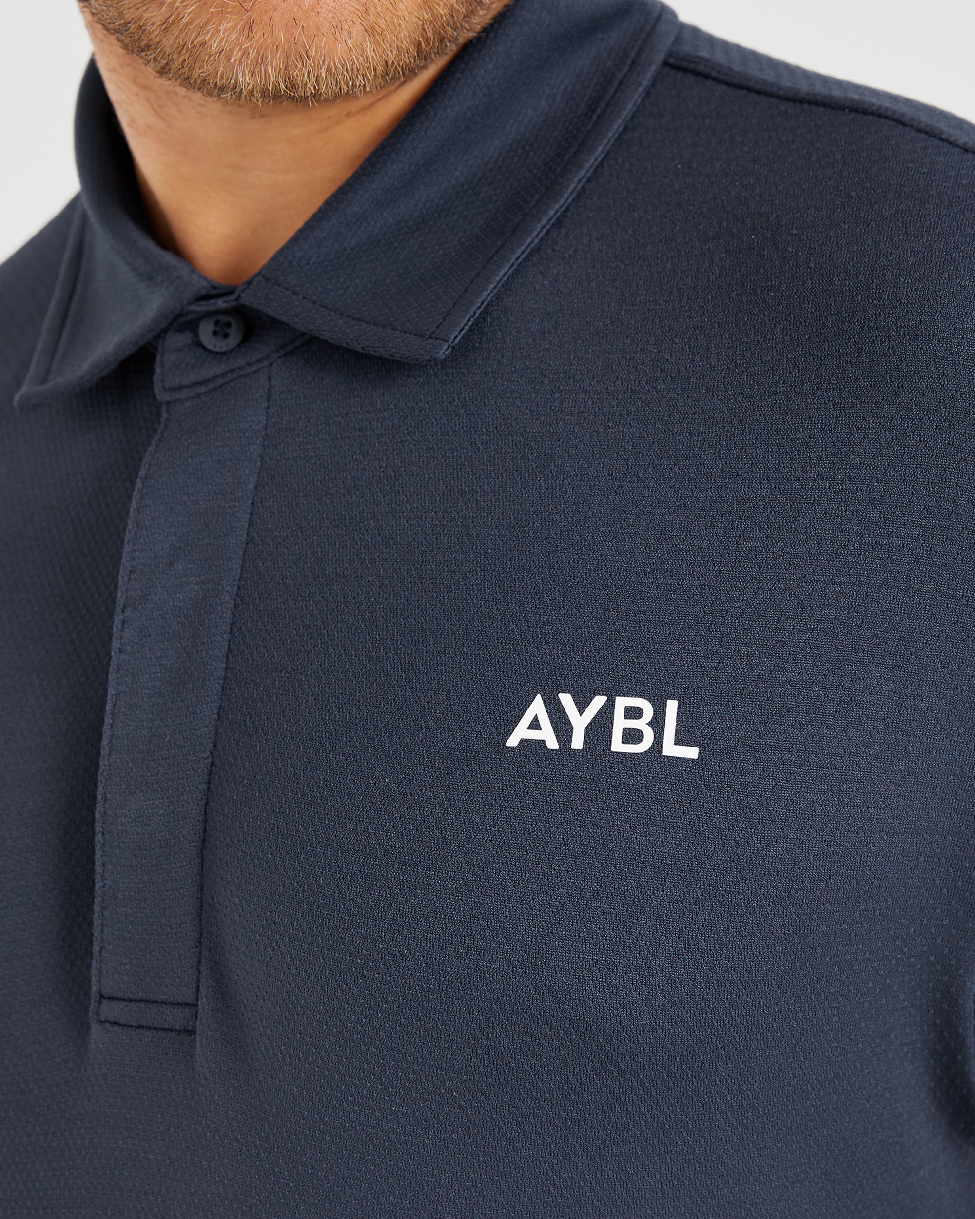 Performance Seamless Polo Shirt - Navy