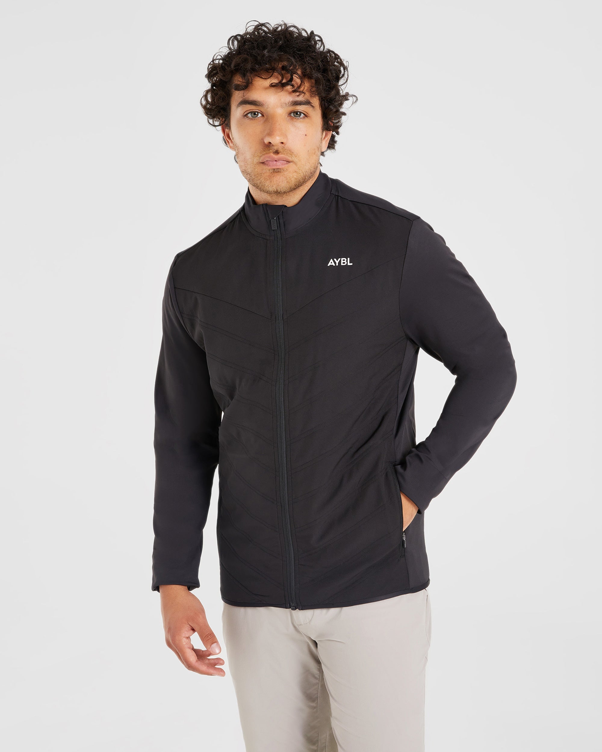 Performance Hybrid Jacket - Schwarz