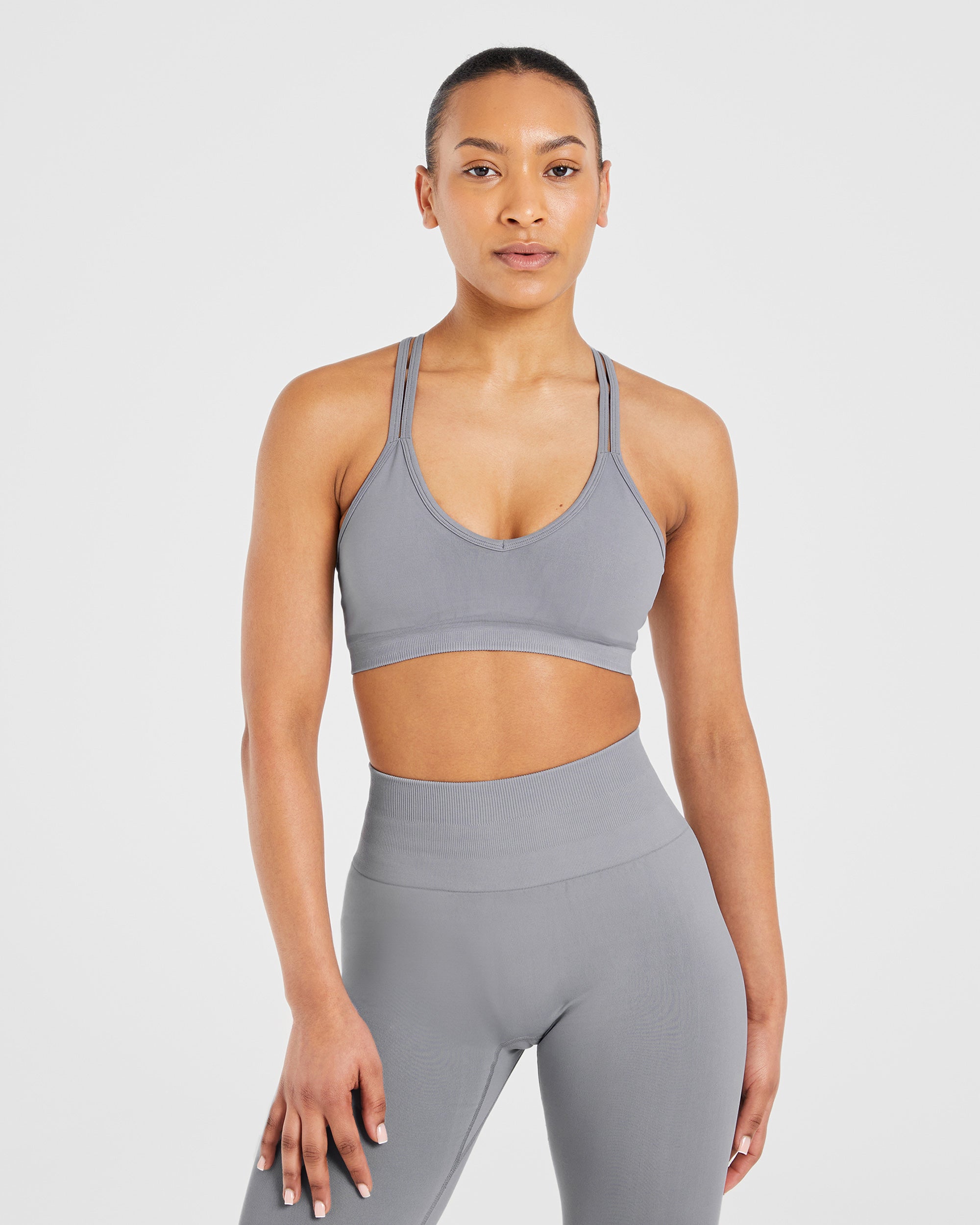 Power Seamless Sports Bra - Grau