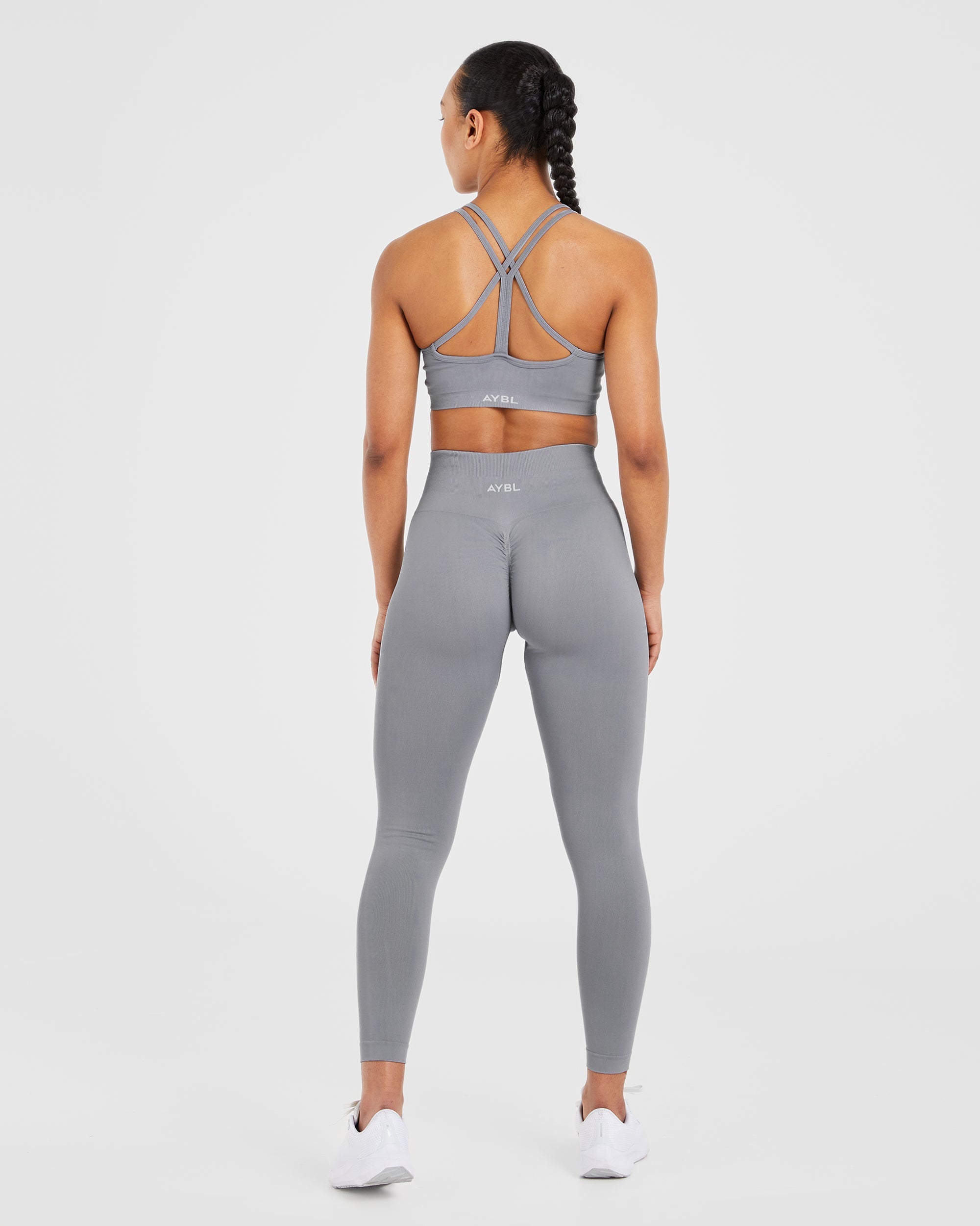 Power Seamless Sports Bra - Grau