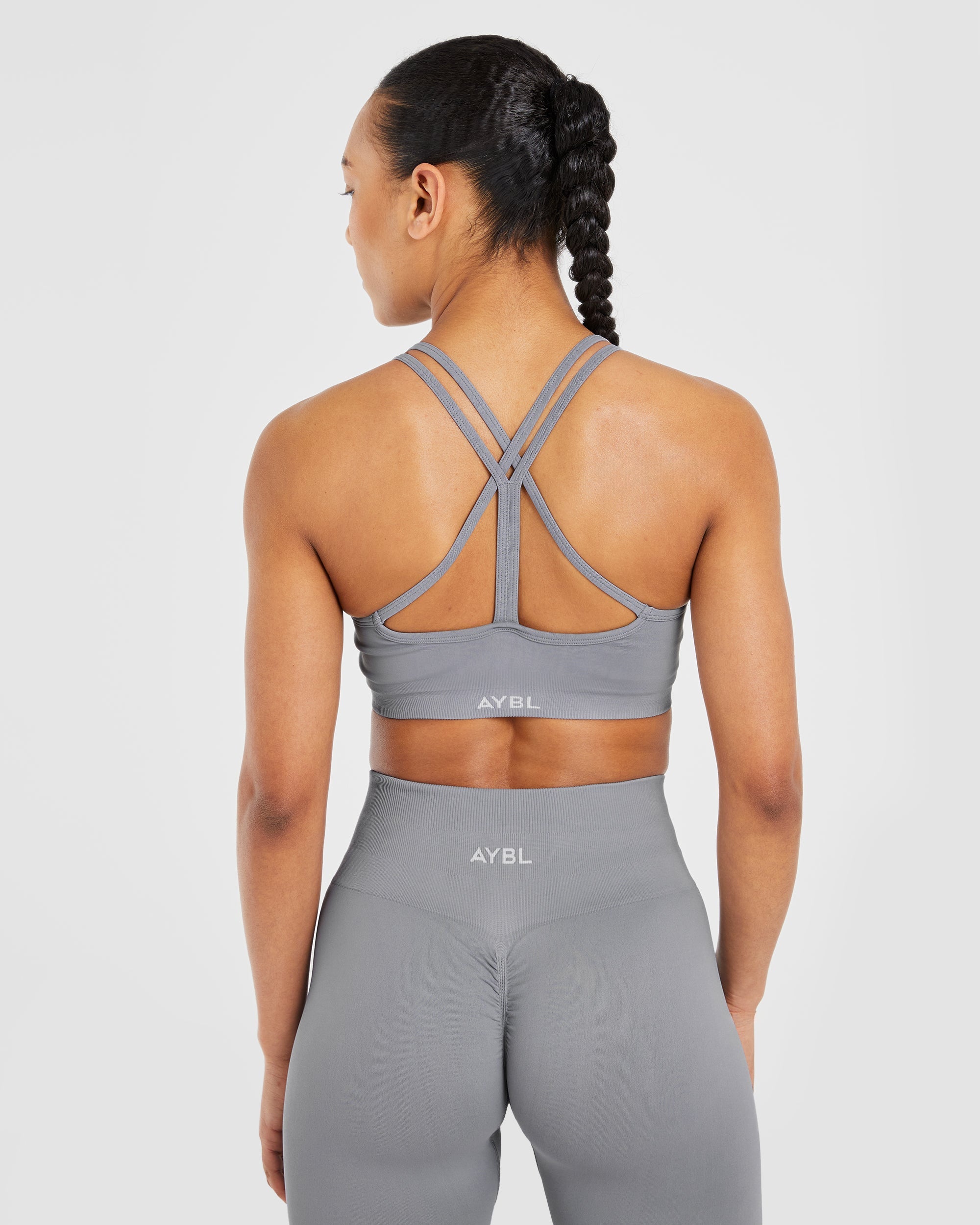 Power Seamless Sports Bra - Grau