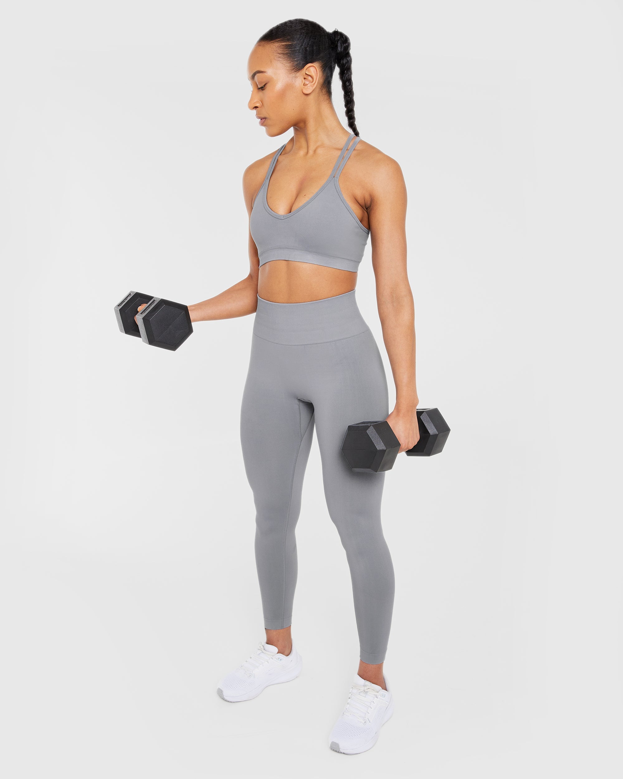 Power Seamless Sports Bra - Grau