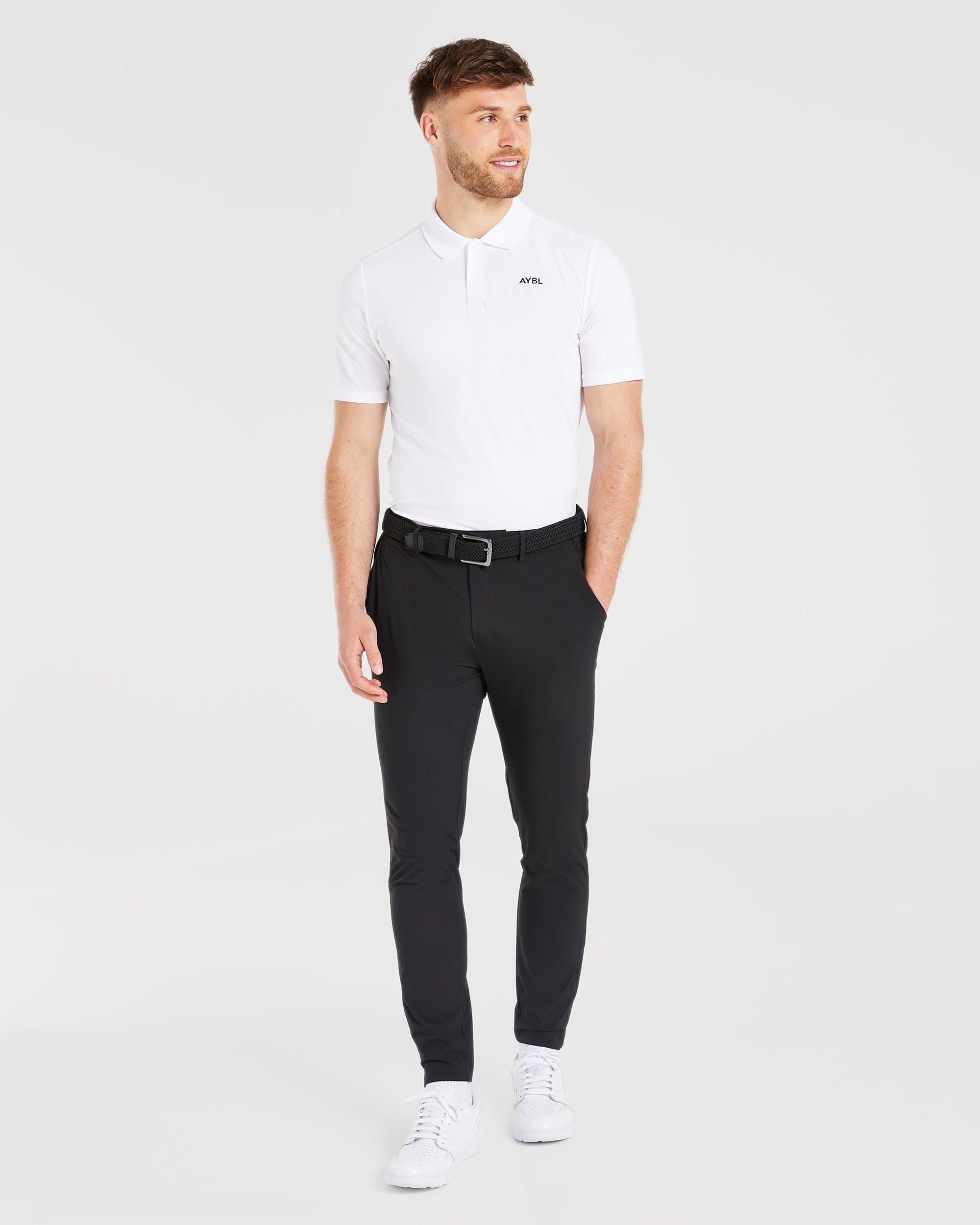 Performance Polo Shirt - Weiß