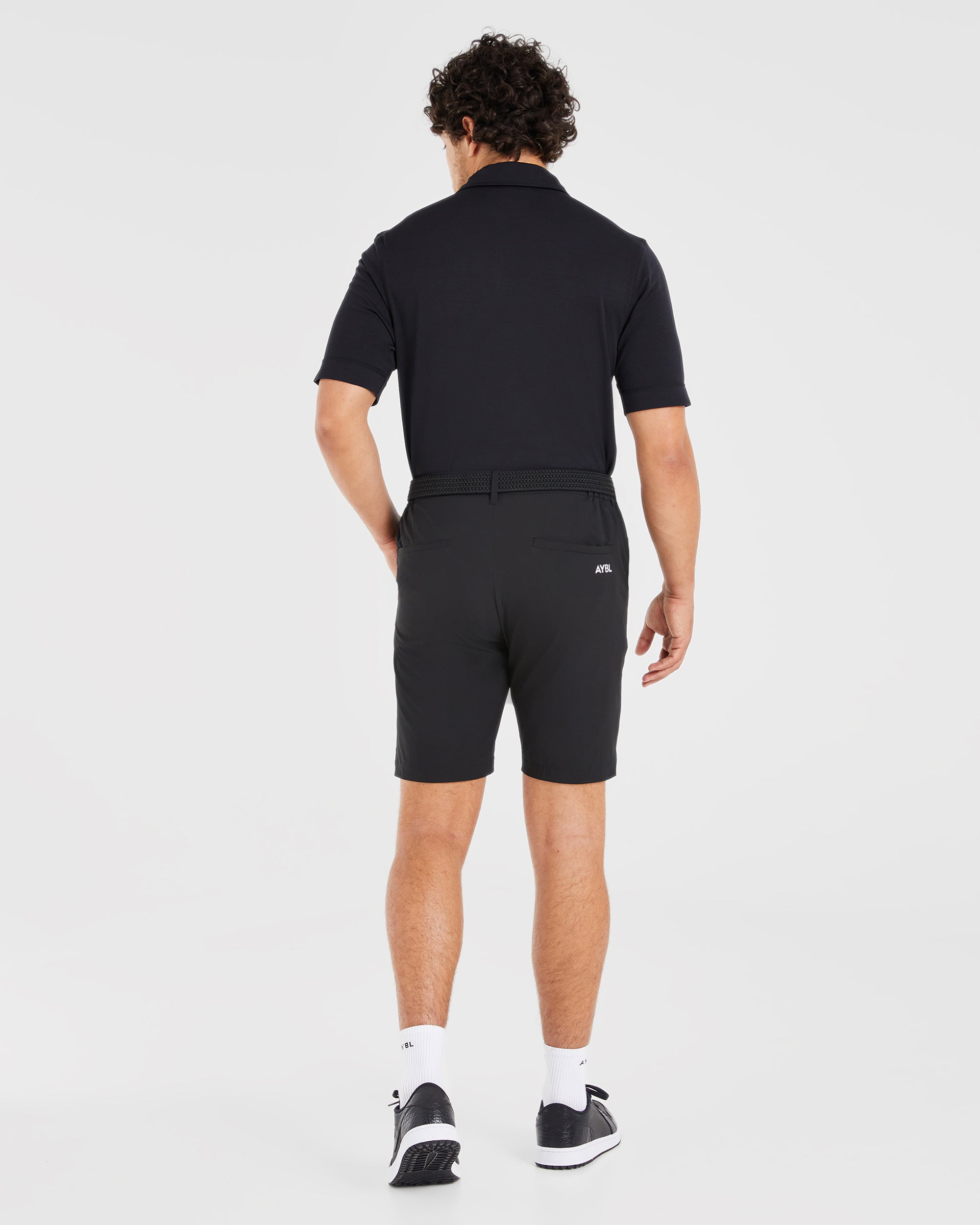 Performance Seamless Polo Shirt - Schwarz