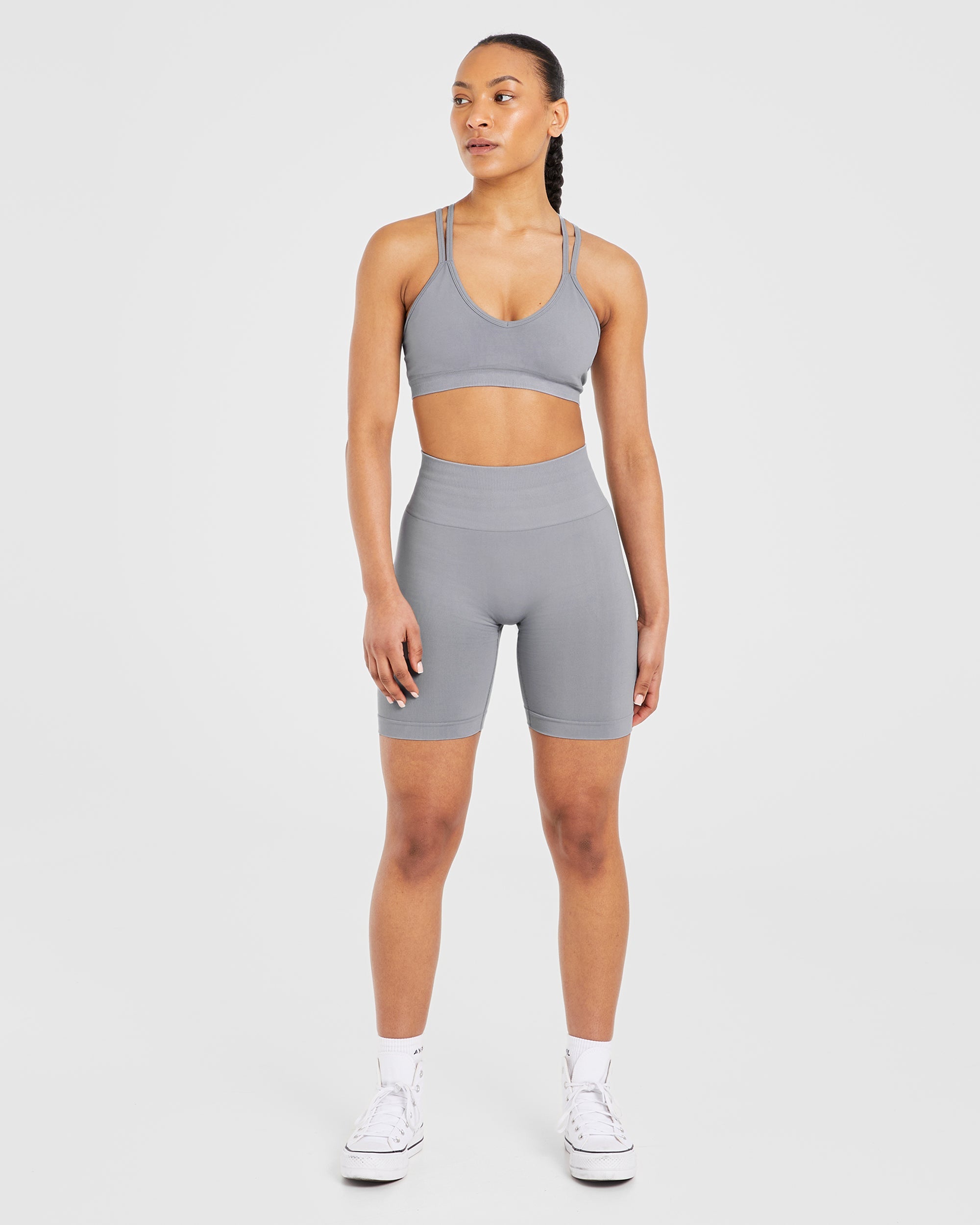 Power Seamless Cycling Shorts - Grau