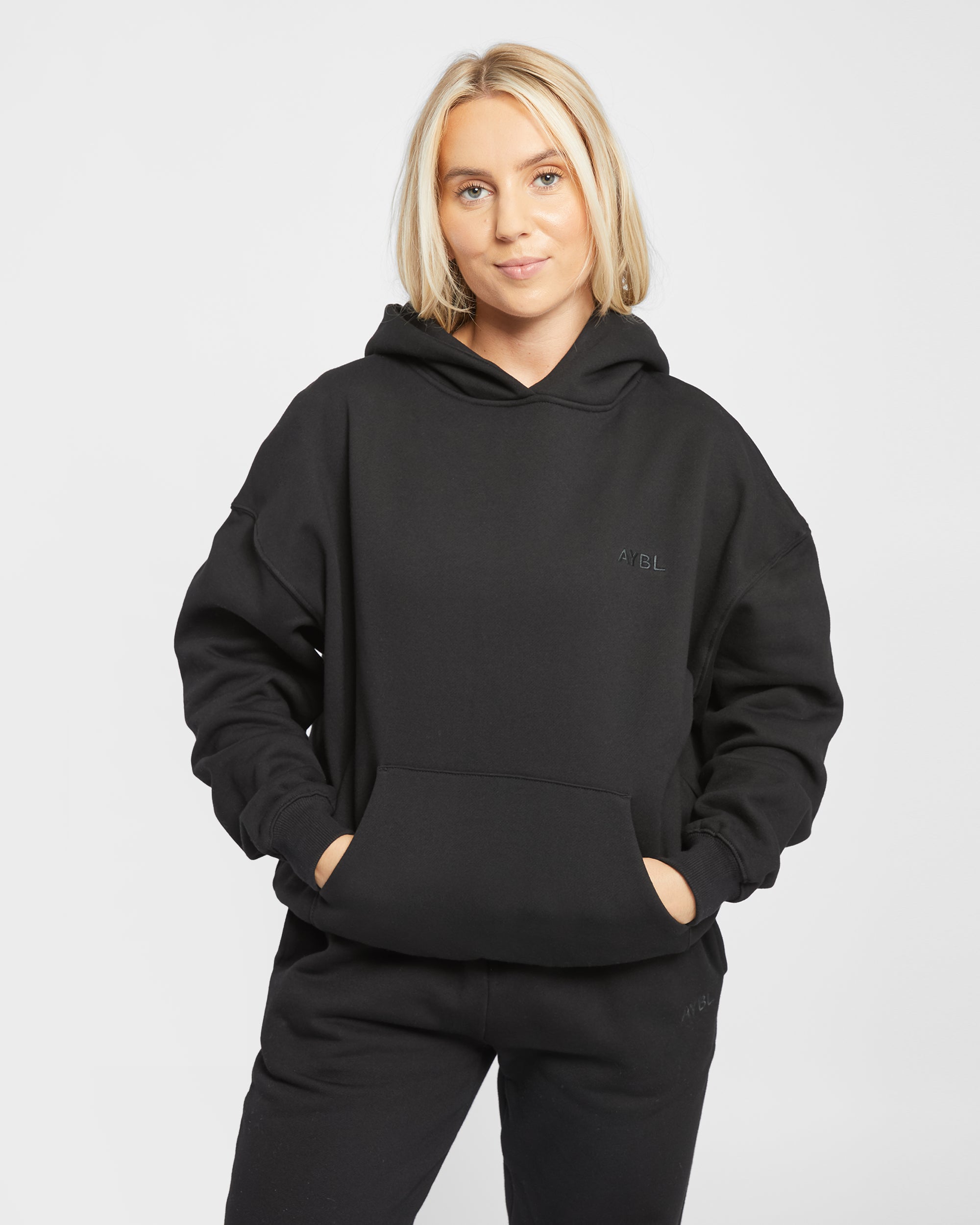 Premium Oversized Hoodie - Schwarz