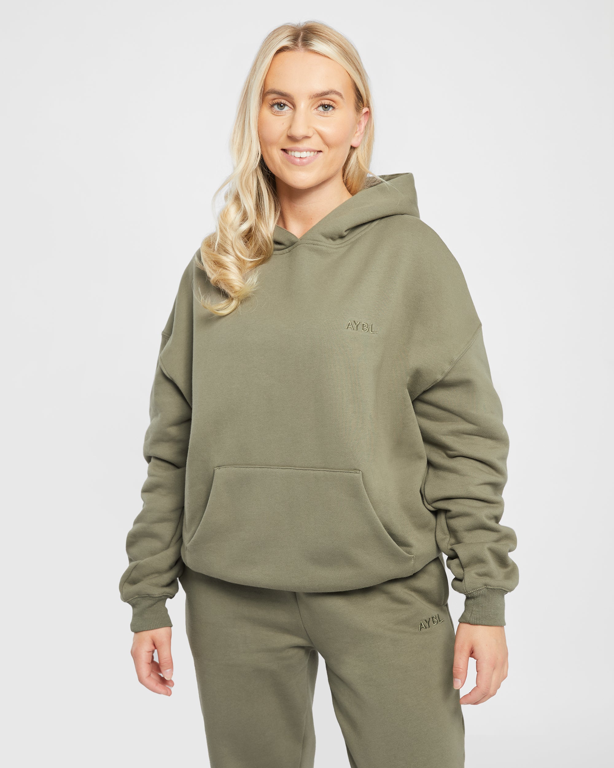 Premium Oversized Hoodie - Dusky Olive