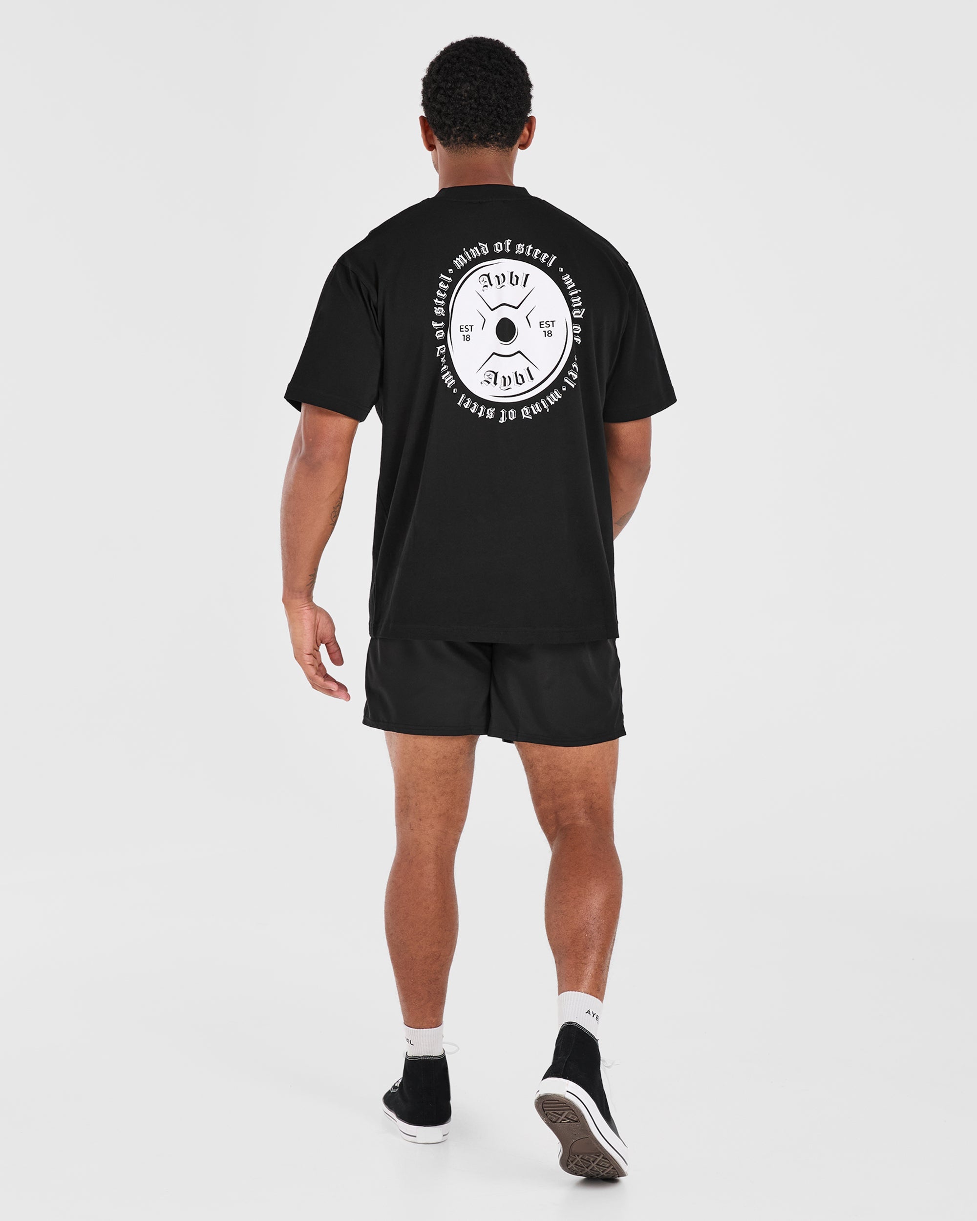 Mind of Steel Oversized T Shirt - Schwarz