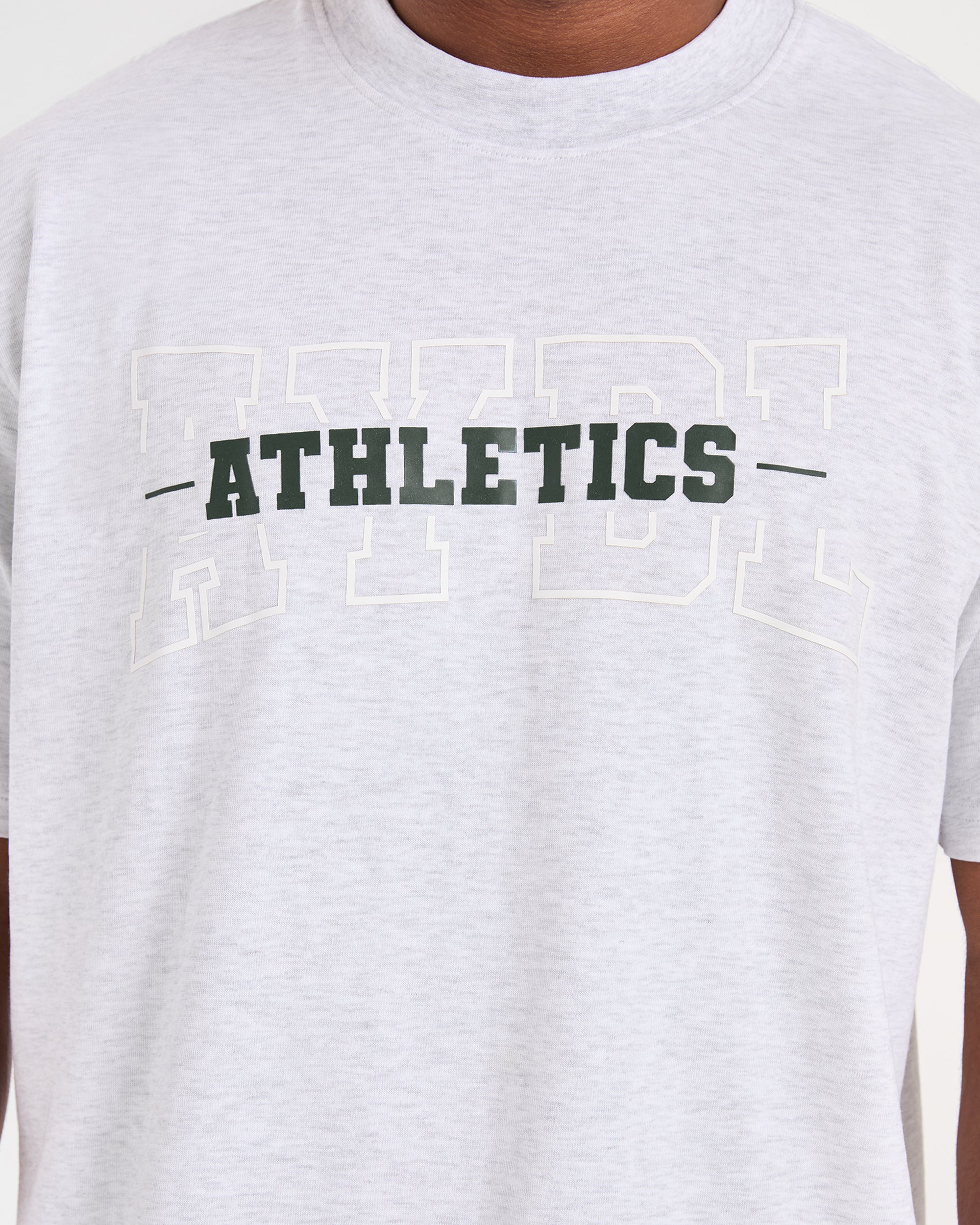 Athletics Oversized T Shirt - Grün Marl