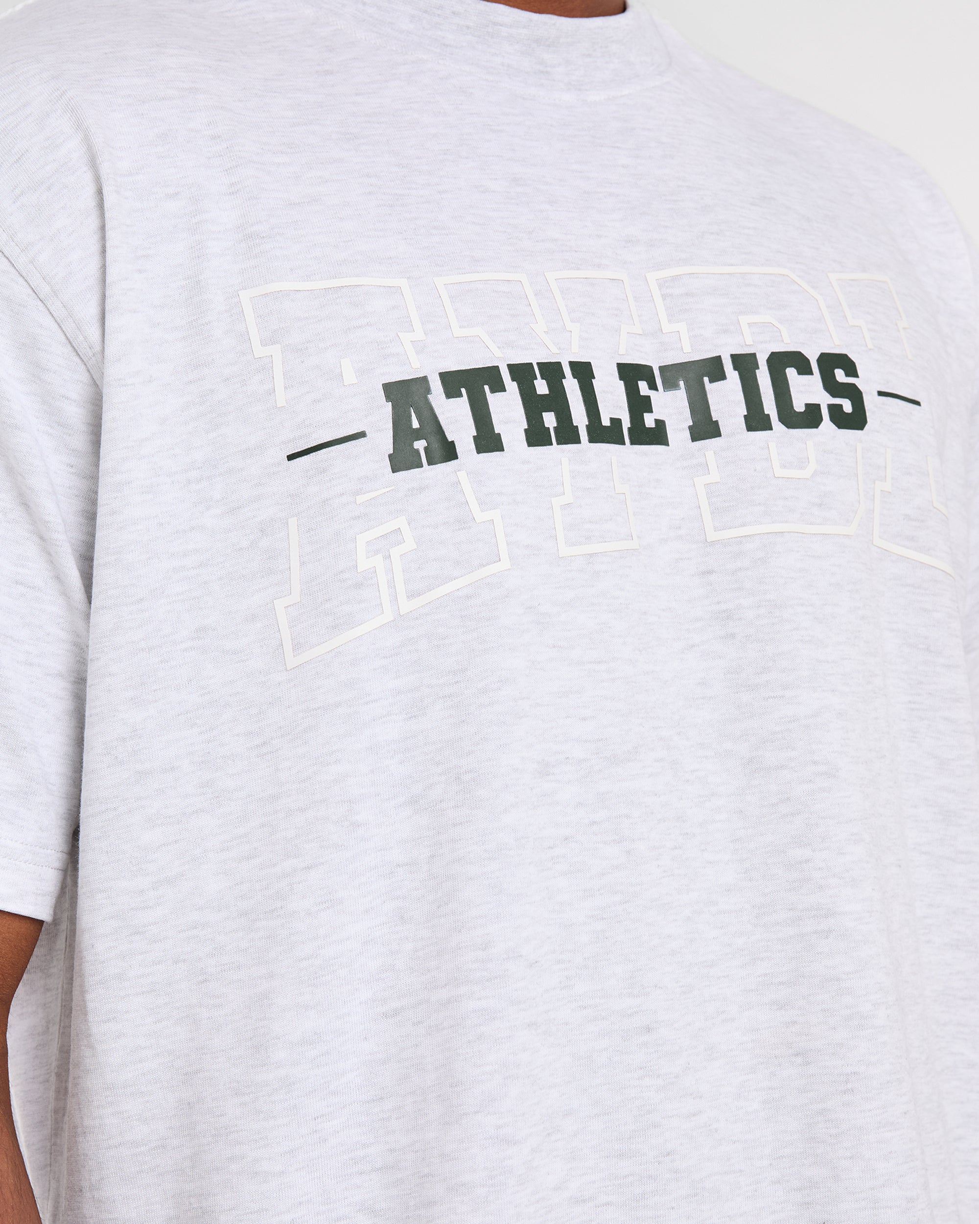 Athletics Oversized T Shirt - Grün Marl