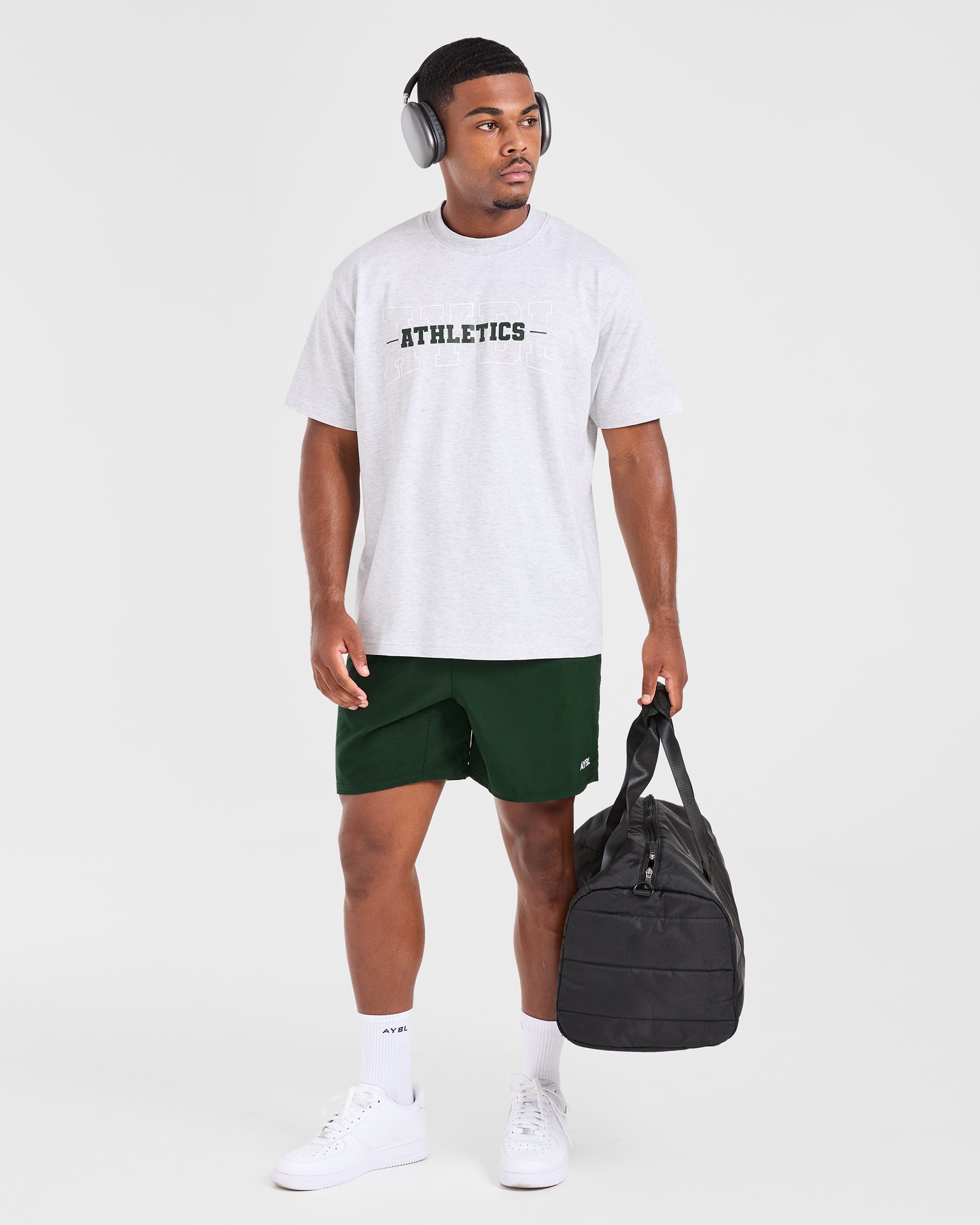 Athletics Oversized T Shirt - Grün Marl