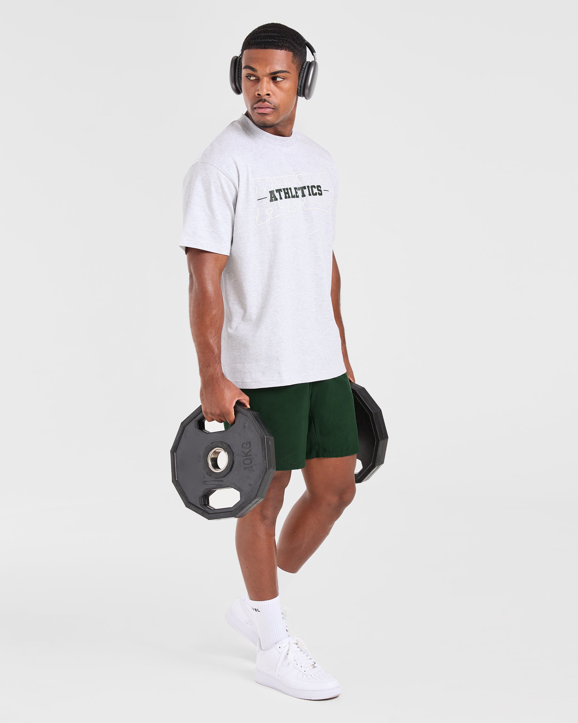 Athletics Oversized T Shirt - Grün Marl