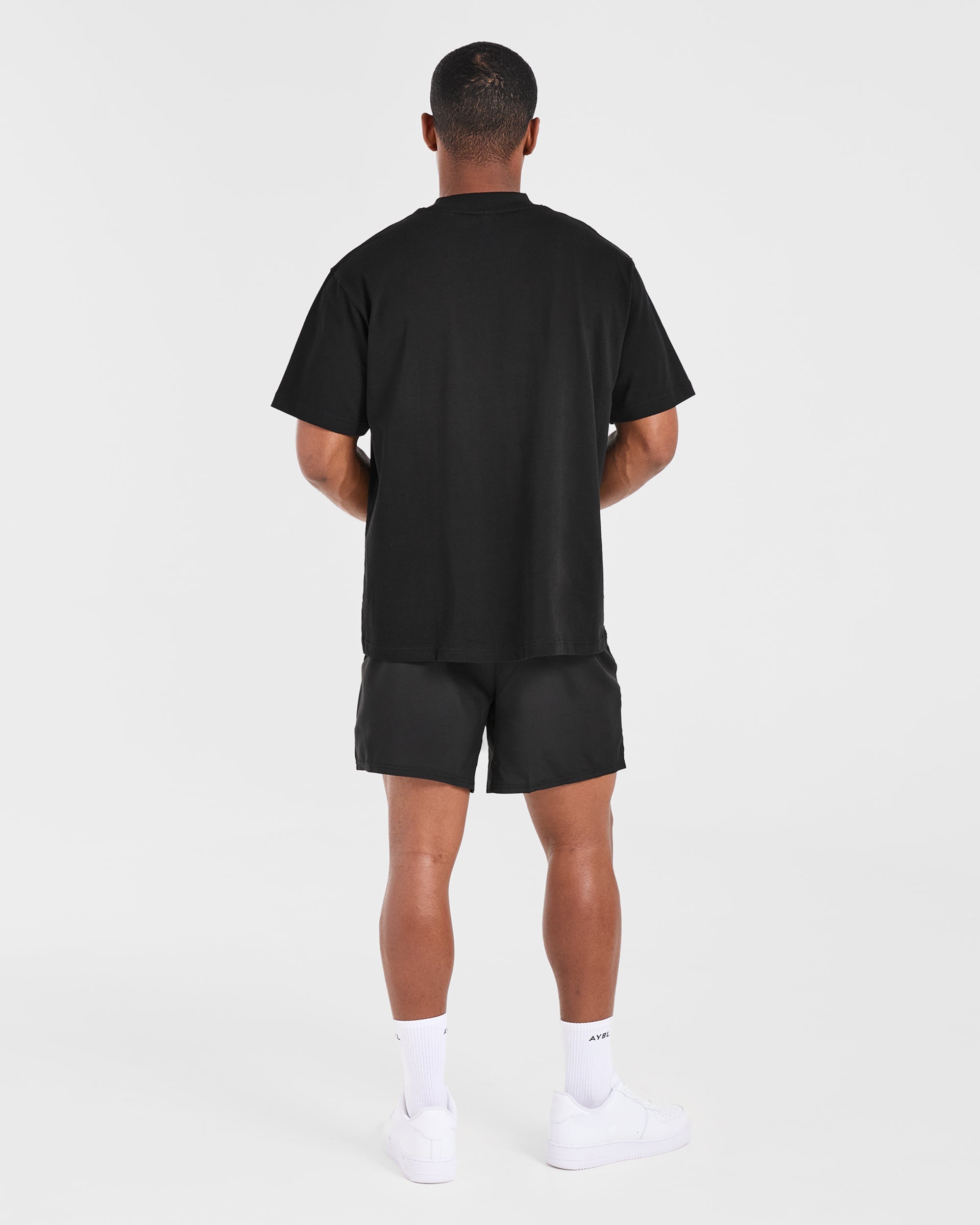 Lift Club Oversized T Shirt - Schwarz