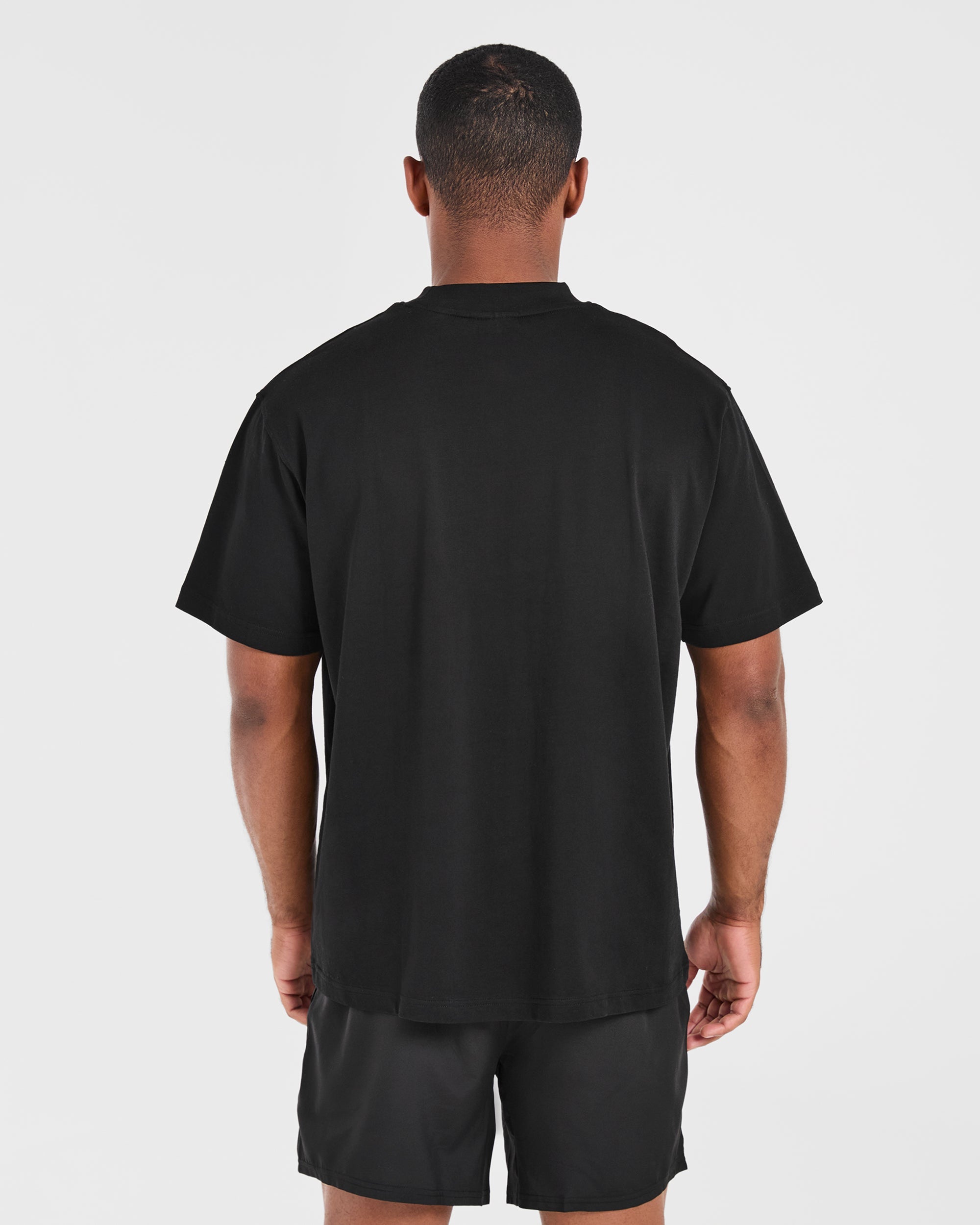 Lift Club Oversized T Shirt - Schwarz