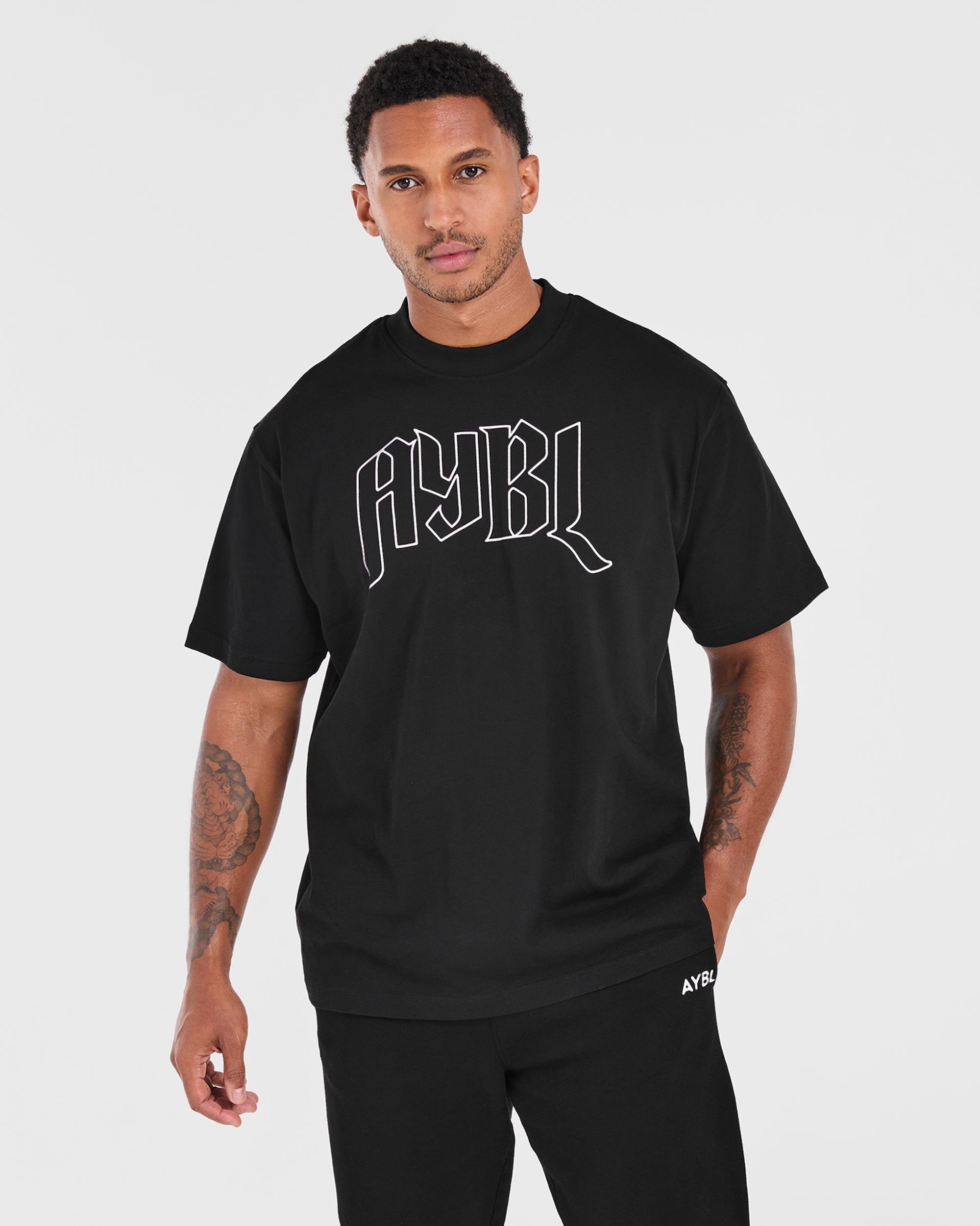 Gothic Oversized T Shirt - Schwarz