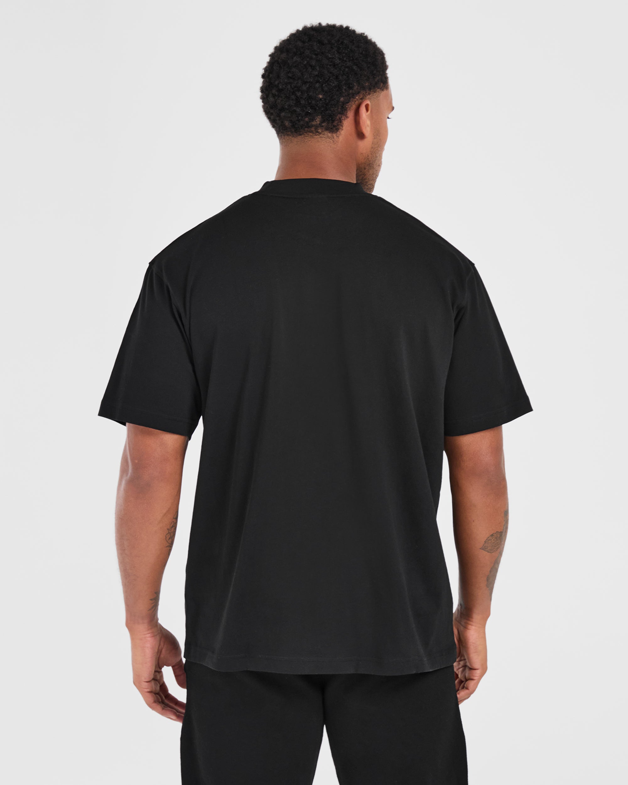 Gothic Oversized T Shirt - Schwarz