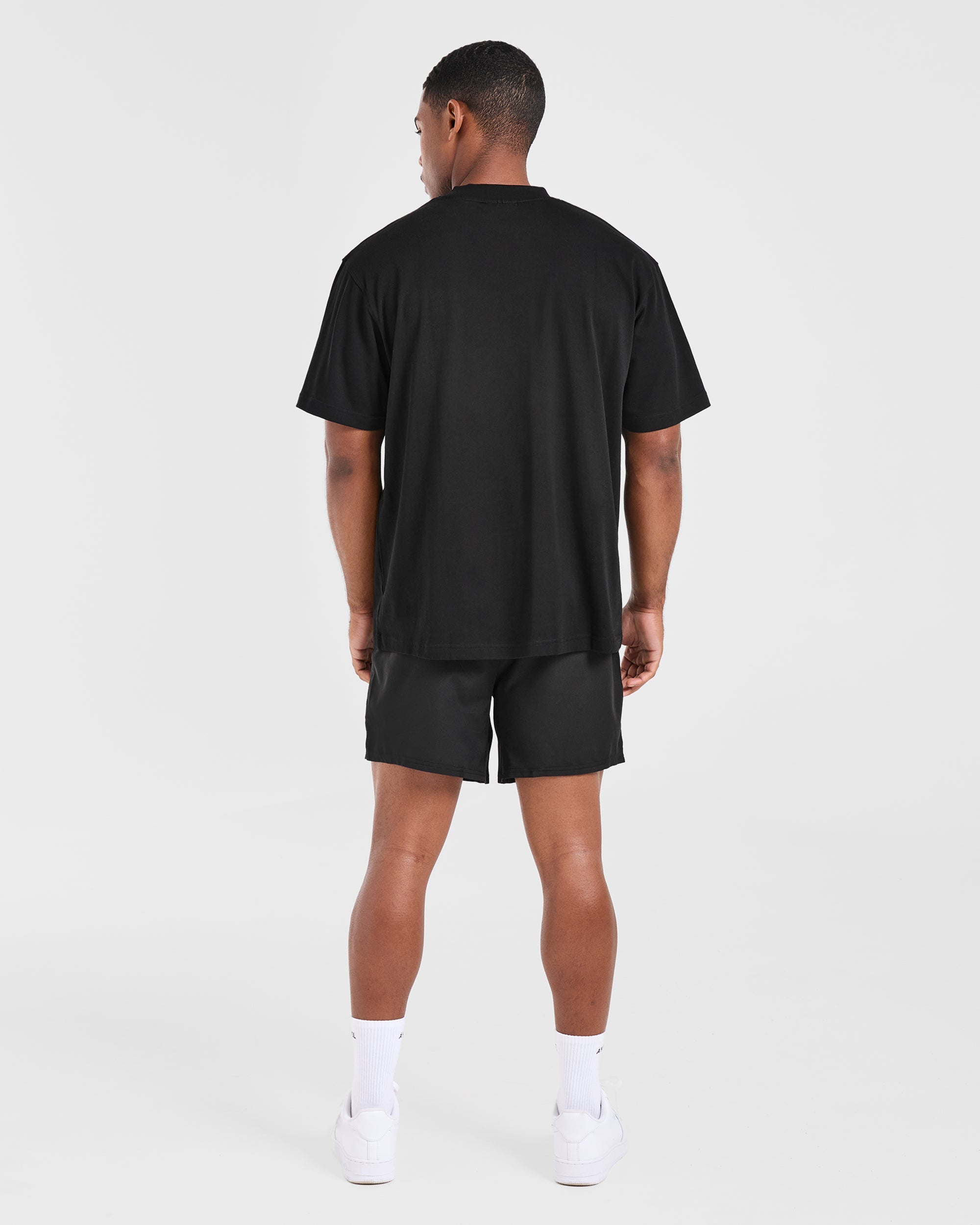 Academy Oversized T Shirt - Schwarz