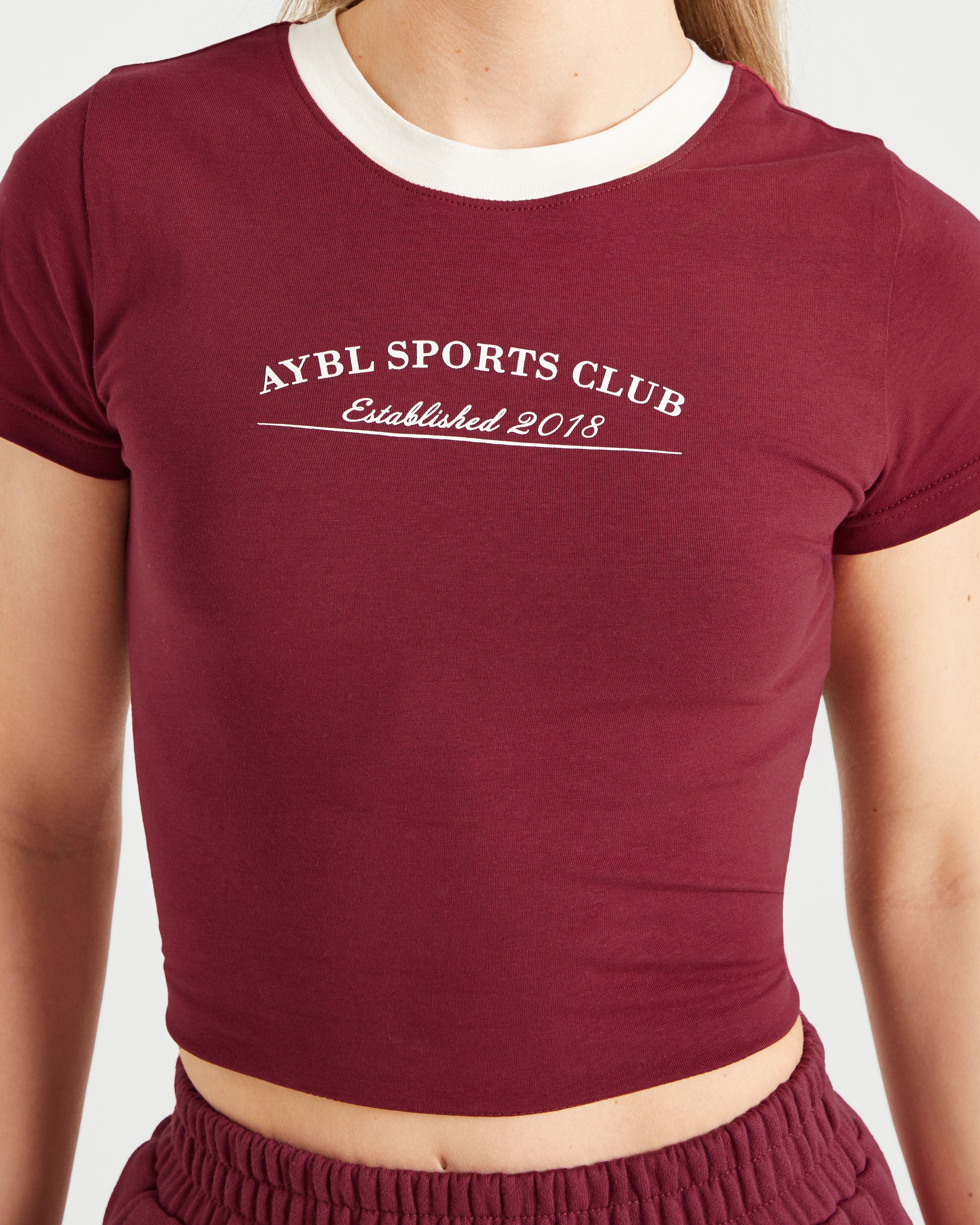 Courtside Baby Tee - Summer Cherry